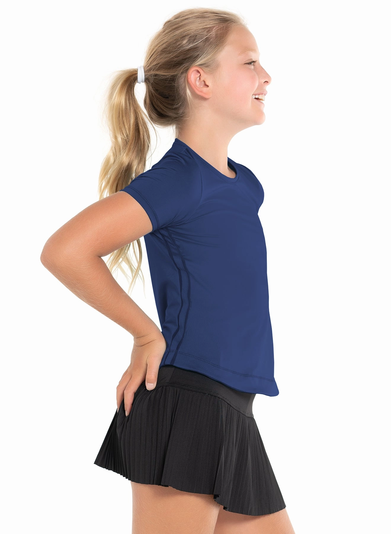 Adaptive Waistband Dynamic High-Low Short Sleeve