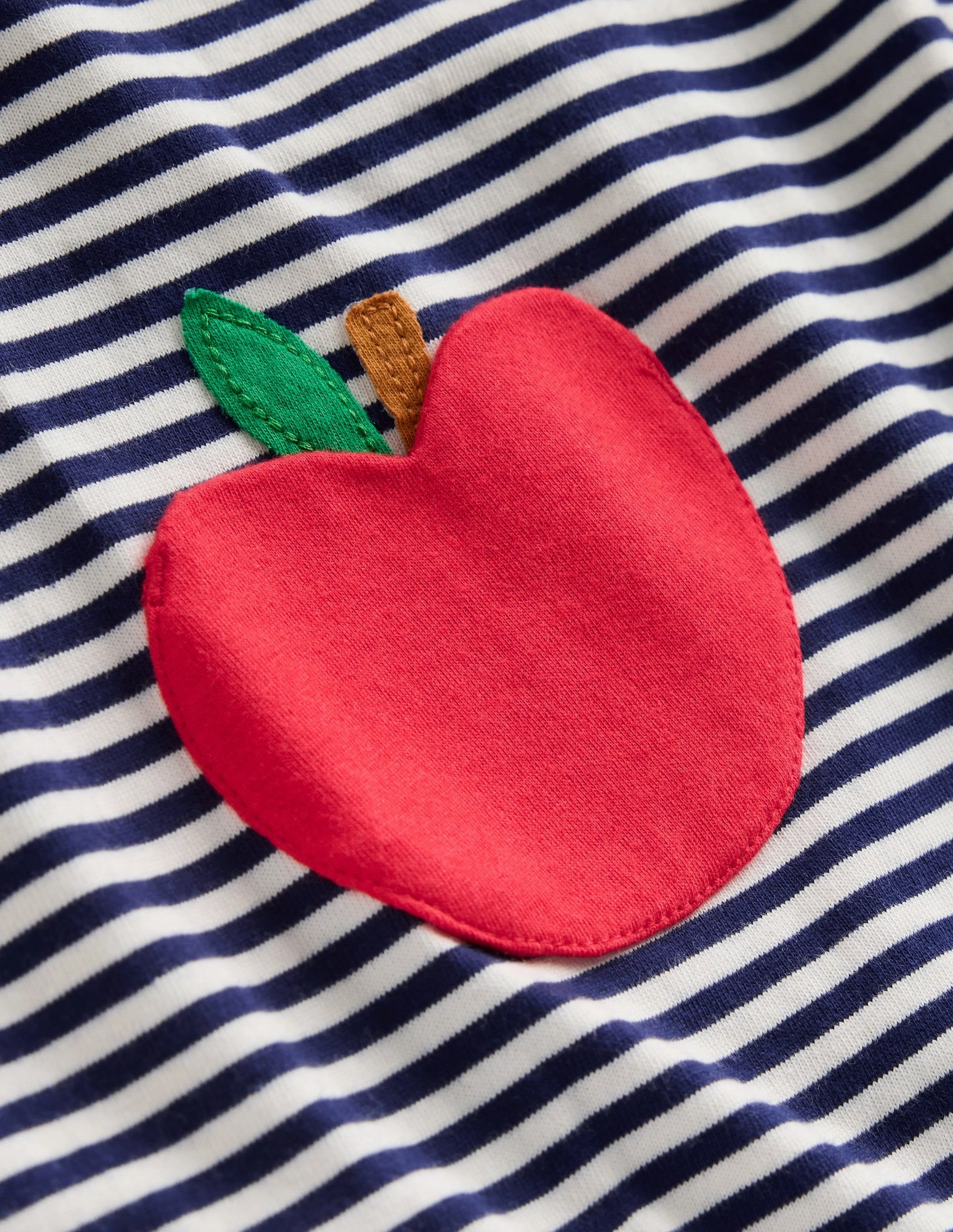 EcoFriendly Manufacturing Tencel Cotton Hybrid Weave Frill Tunic Leggings Set-College Navy/ Ivory Apples