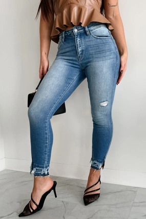 Chic Appeal Trevina High Rise Skinny Ankle Kancan Jeans (Medium)