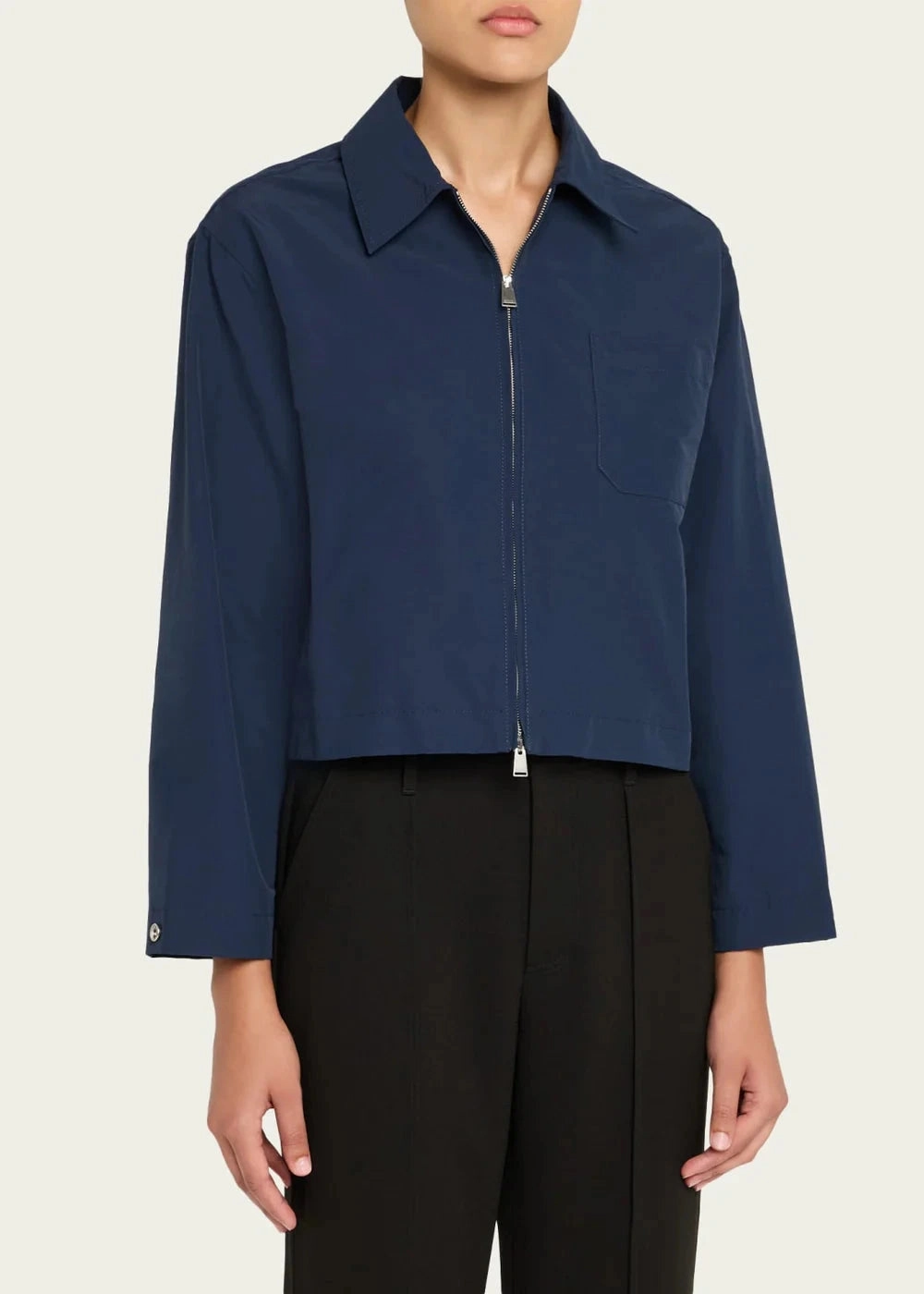 WrinkleFree Finish Edison Zip-Front Shirt Midnight Multi