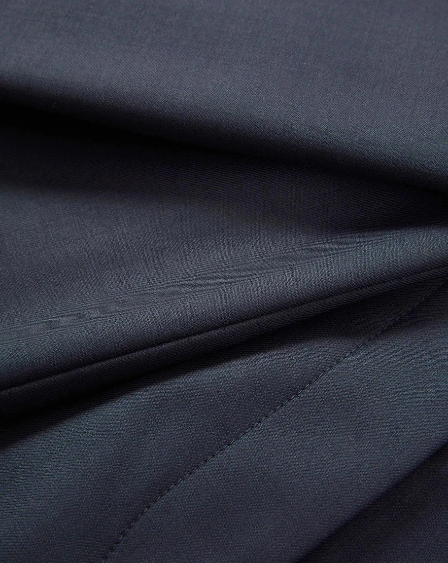 Eaton Wide-Leg Pant Navy Non Iron Technology