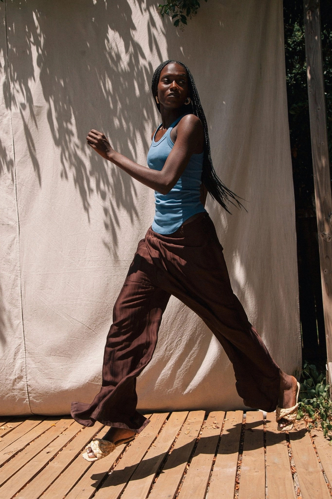 DoubleLayered Neckline BRUNA TANK TOP