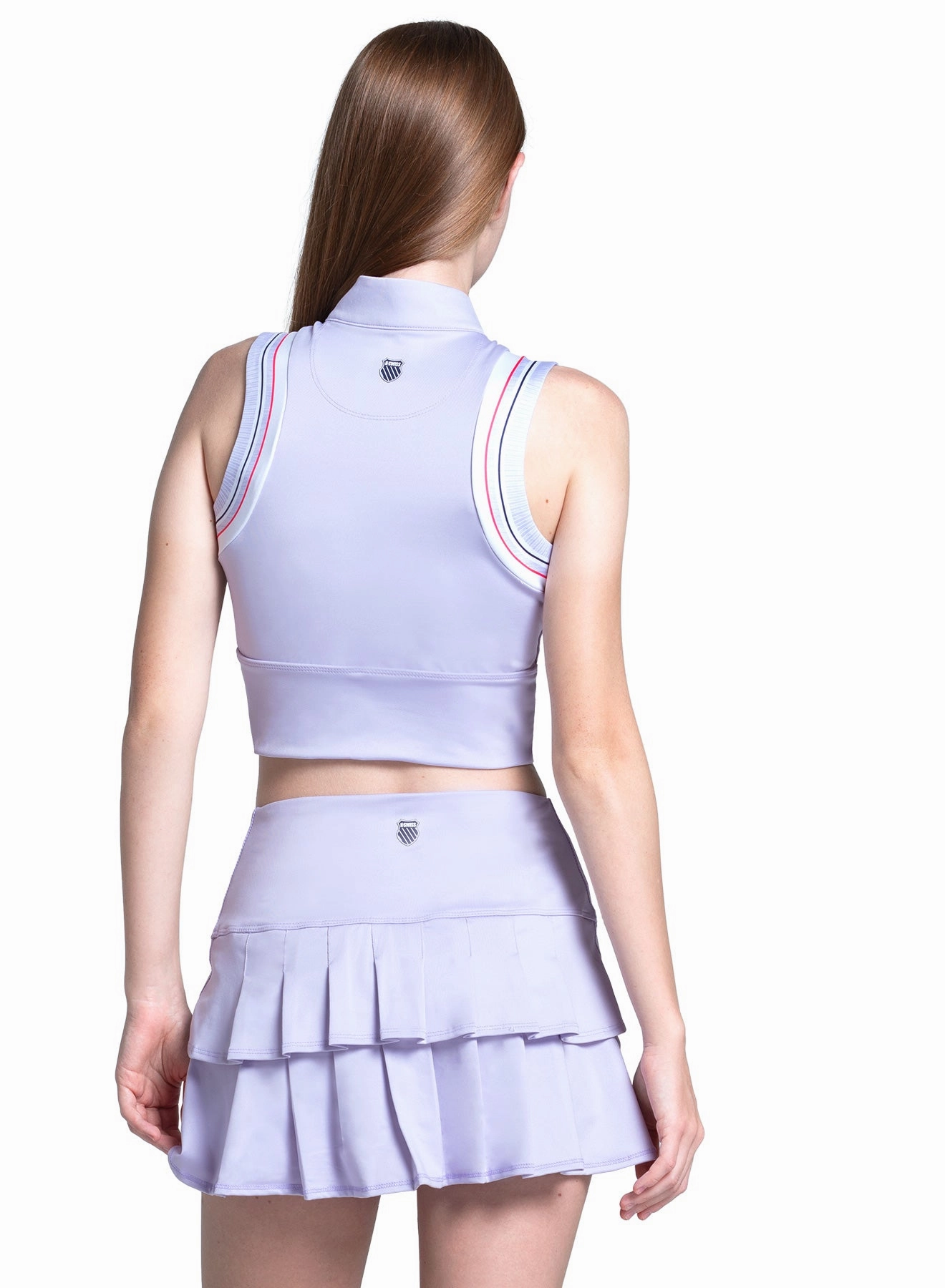 Workout Apparel Ergonomic Shoulder Shape Edge Cut Crop Tank