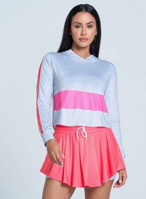 All That Shimmers Hoodie Airflow Weave Pattern LightweightLayeredFabric