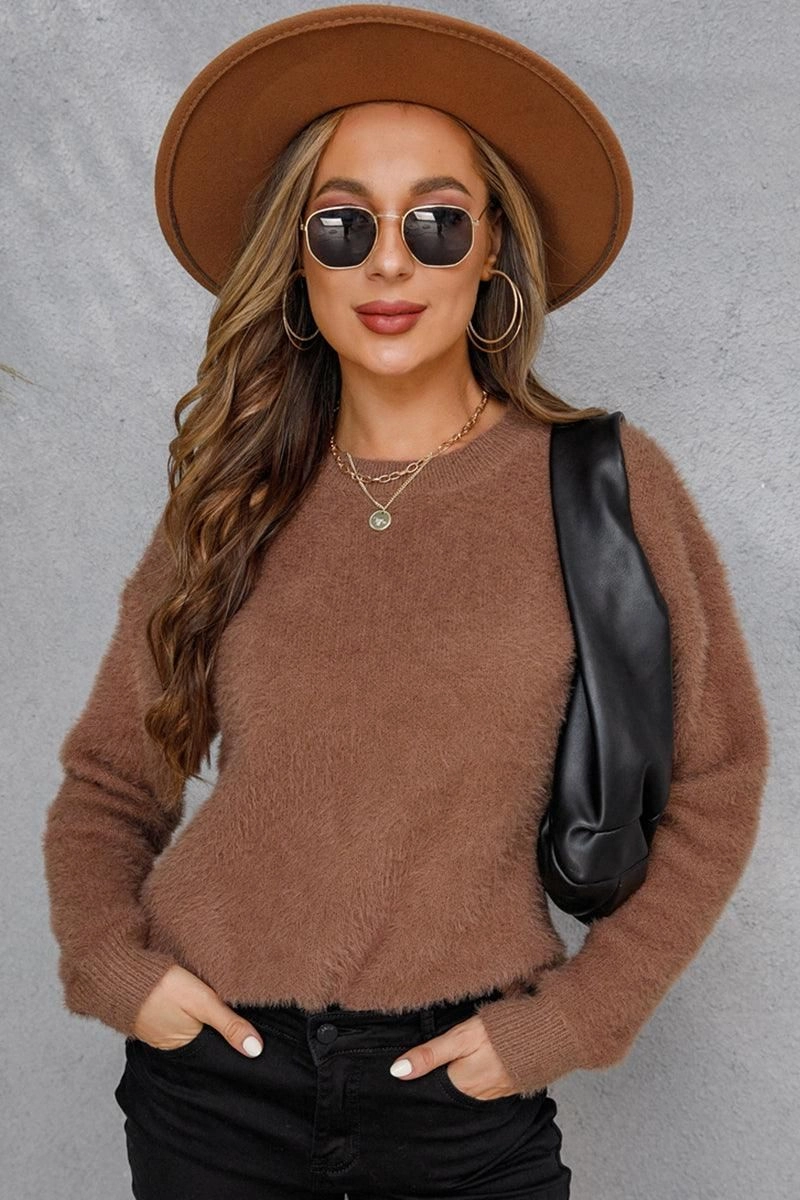 WOMENS ROUND NECK LONGSLEEVE TOP LowImpact Dye Process Recycled Polyester Material