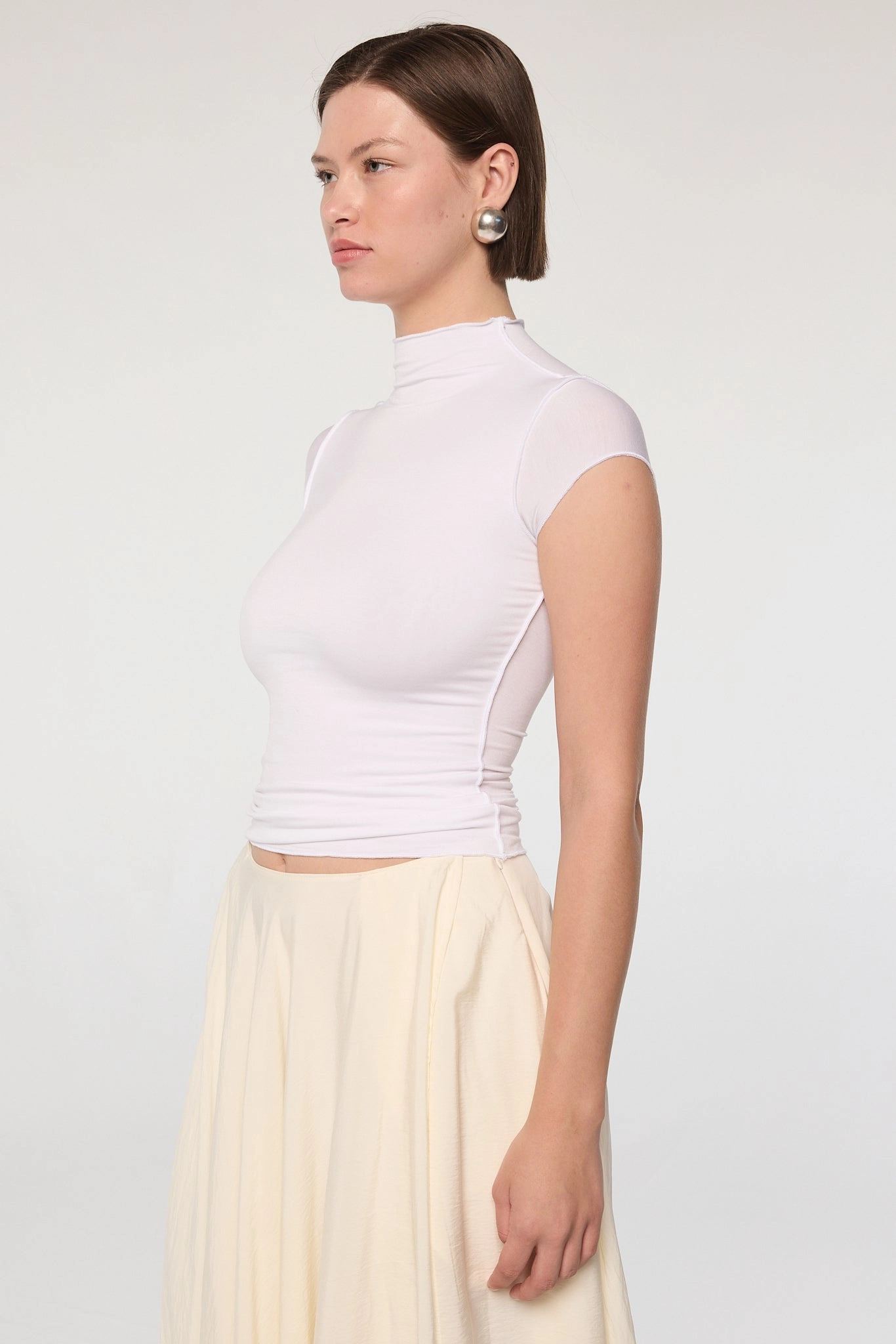 REESE MOCK NECK TOP Unstructured Fit