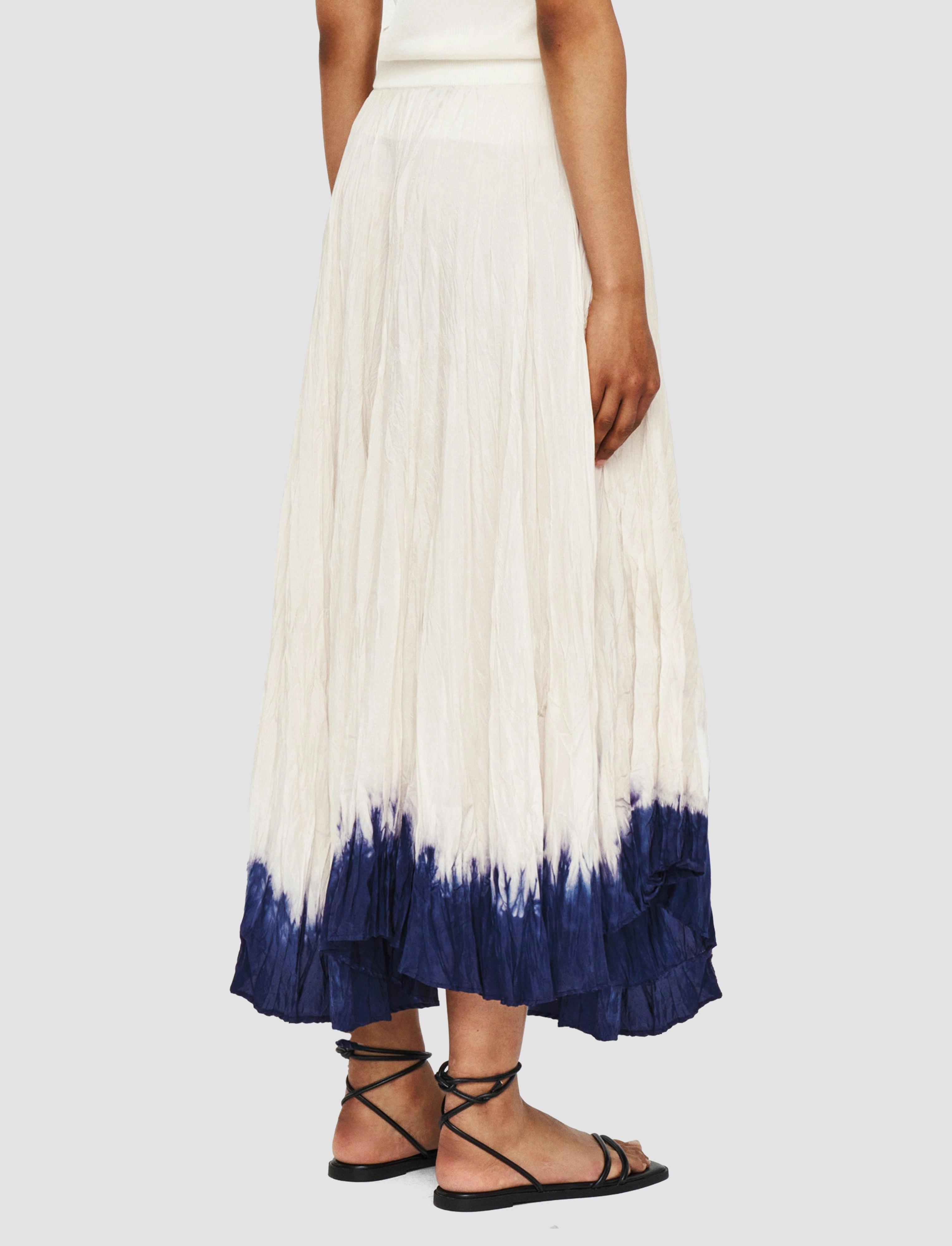 Silk Cotton Knit Skirt Relaxed Mood