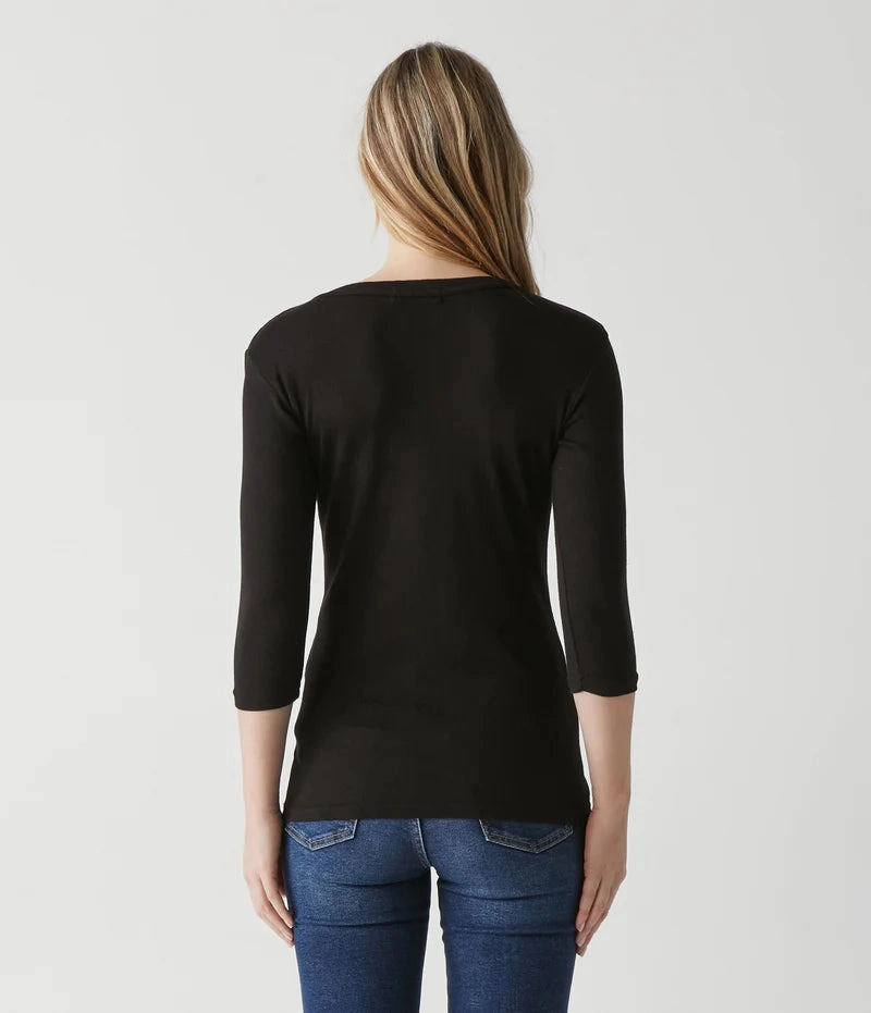 NonFade Dye HoodedVersion SHINE 3/4 SLEEVE DORA TEE