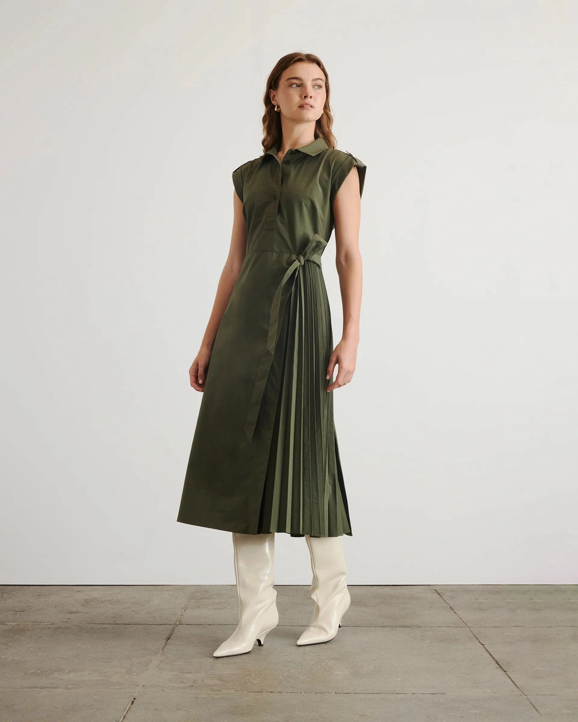 Bold Mood Shivonley Dress Army