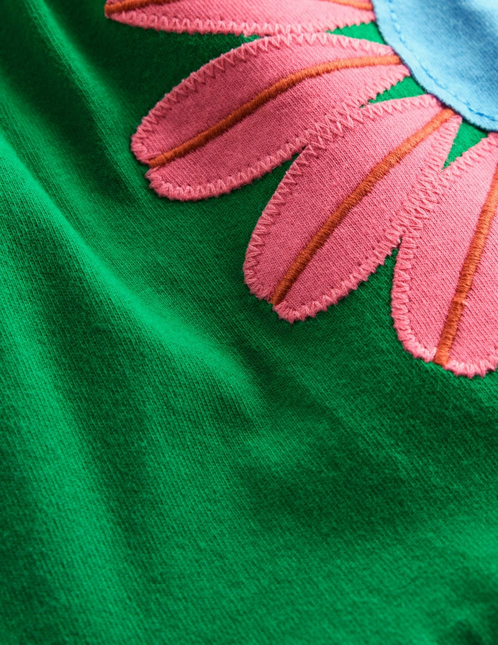 Enola Hotchpotch Jersey Dress-Rich Emerald Flowers Crystal-Detail Daily Silhouette