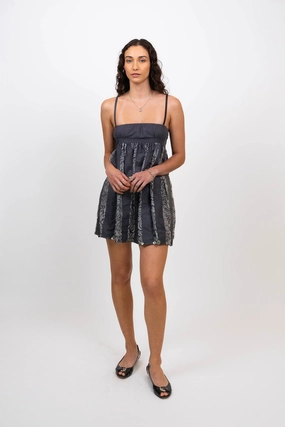 Sleek Comfort Essential Style Over-dyed Mini Dress (Size M)