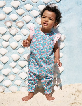 Ruffle Sleeve Romper-Multi Flowerbed Smart Vacation Unique Dance