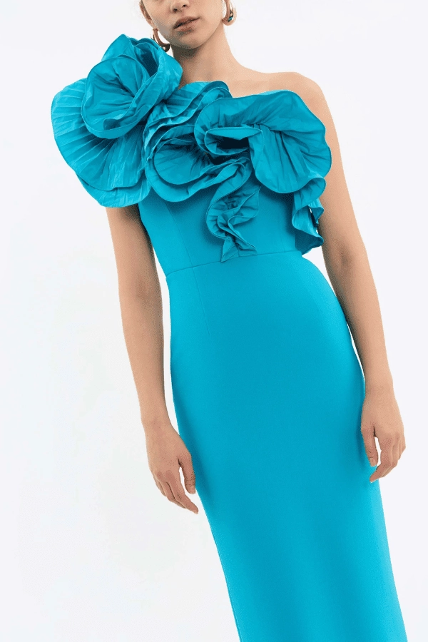 Ella Gown Blue Polished Style