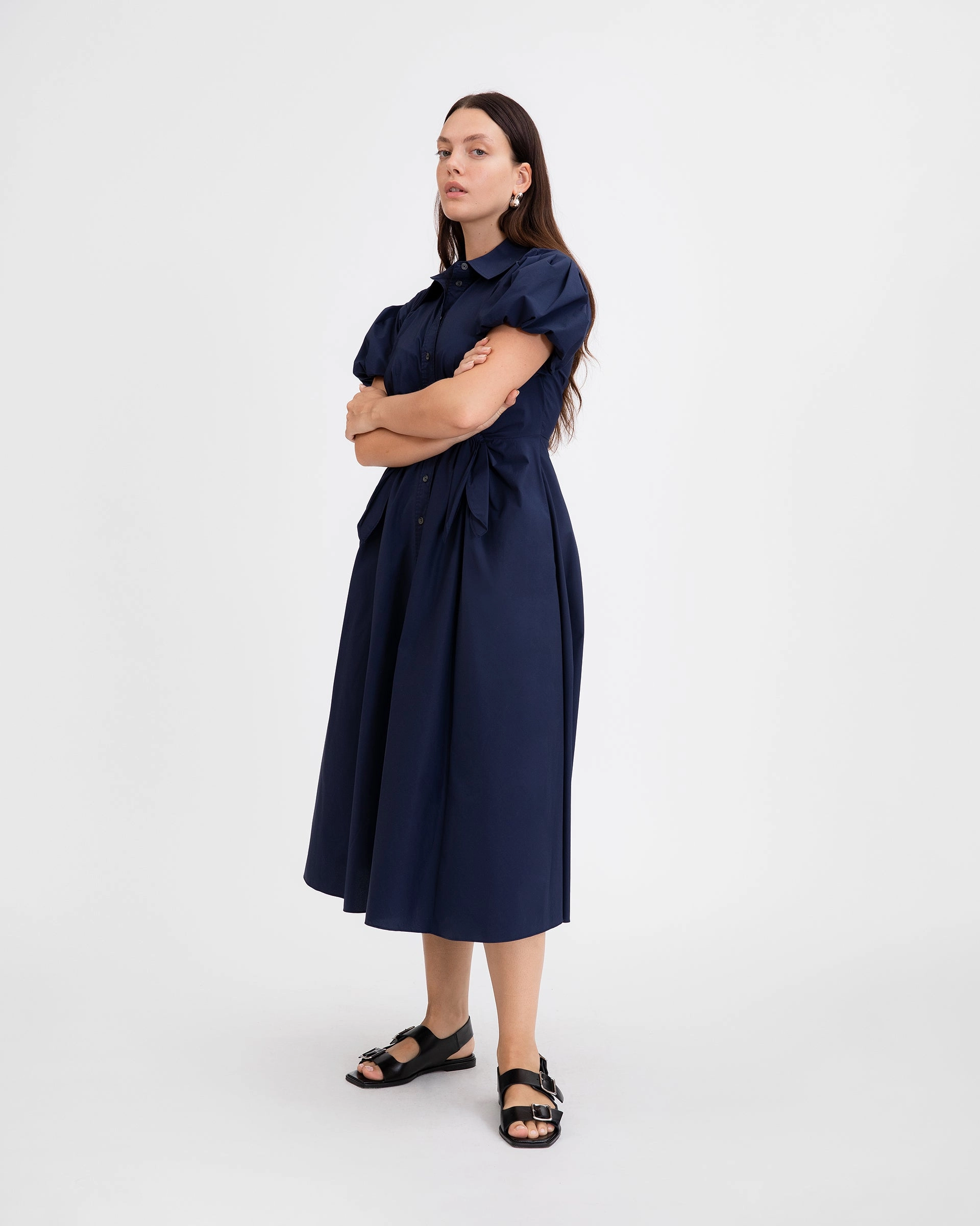 Light Weight Side Slit Elza Dress