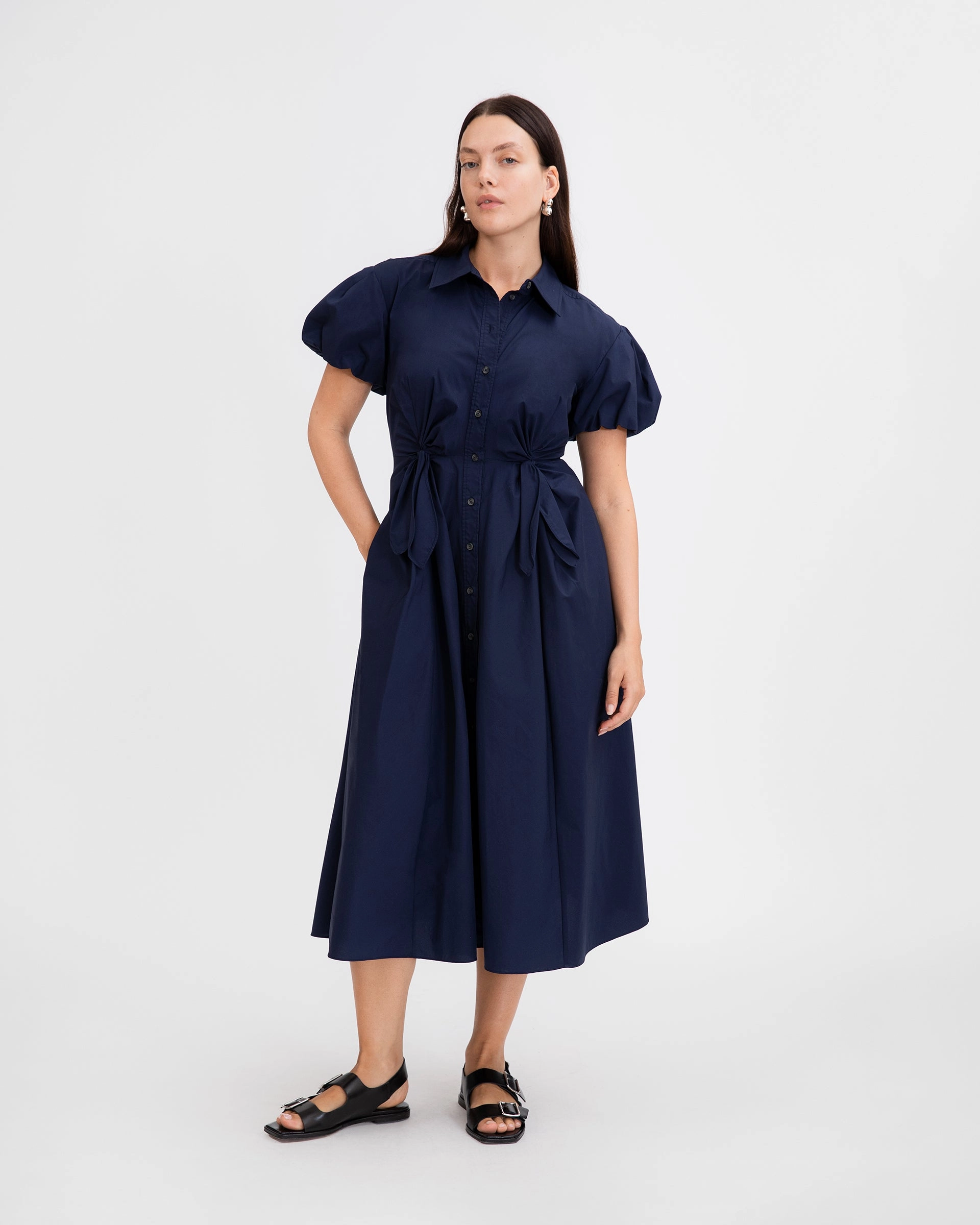 Elza Dress Minimalist fit-and-flare