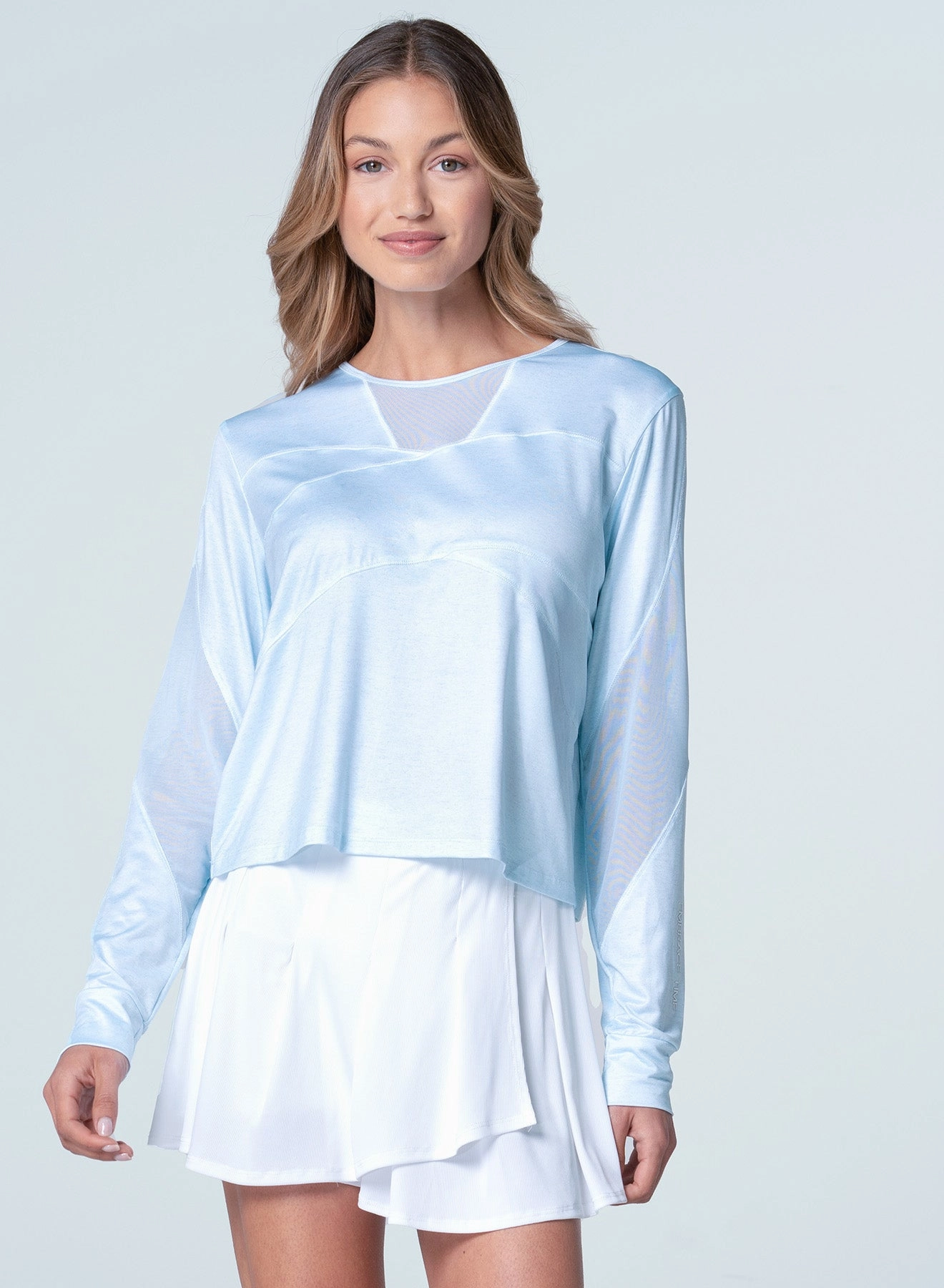 NonChafing Fabric Relaxed Blouse Embrace Time Long Sleeve