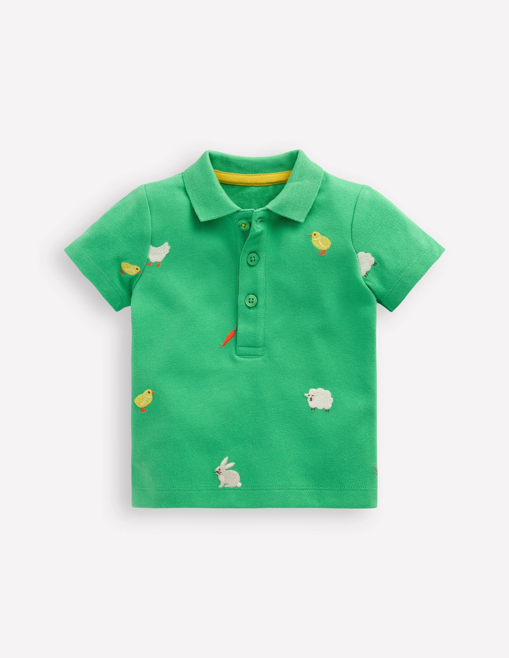 Adaptive Fit Technology Embroidered Polo-Aloe Green
