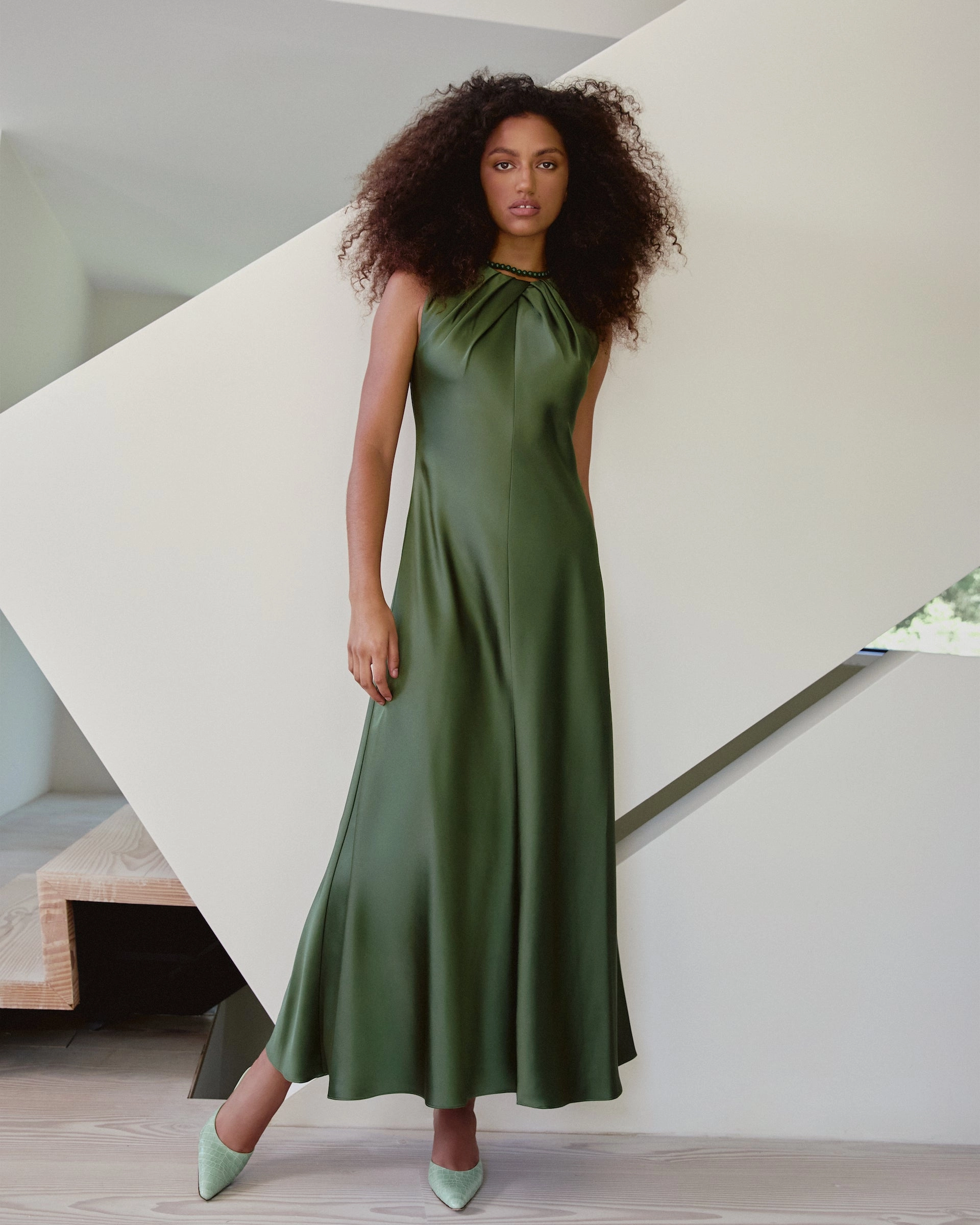 Emily Dress Flared-Hem Comfortable and Chic