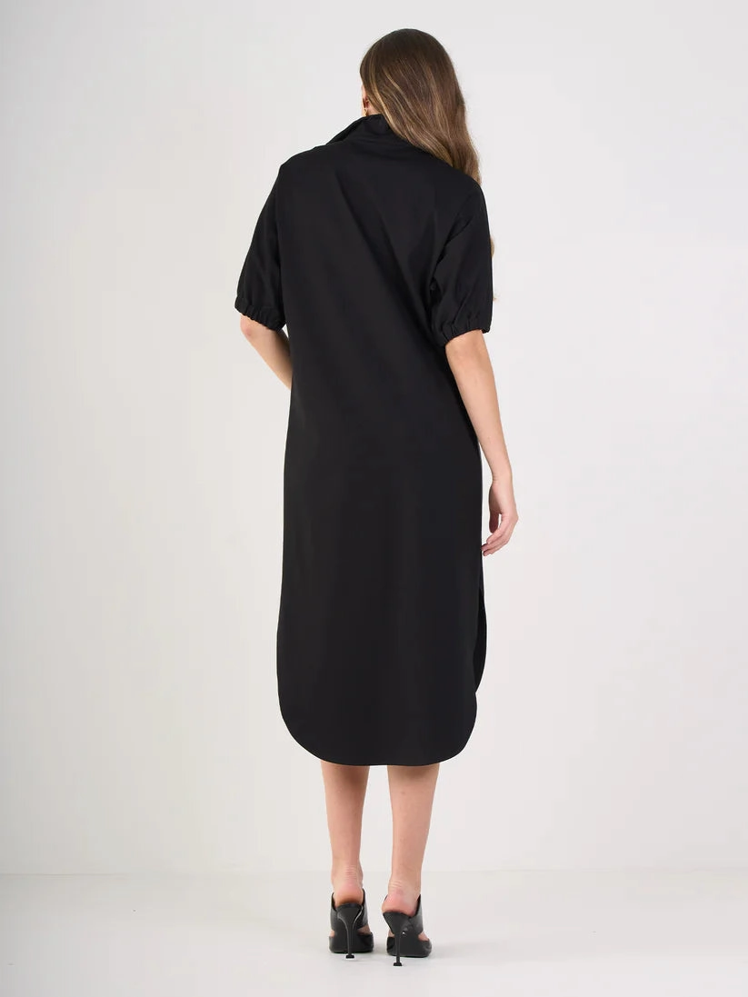 Clean Cut Emily Mccarthy Poppy Caftan in Black Ponte