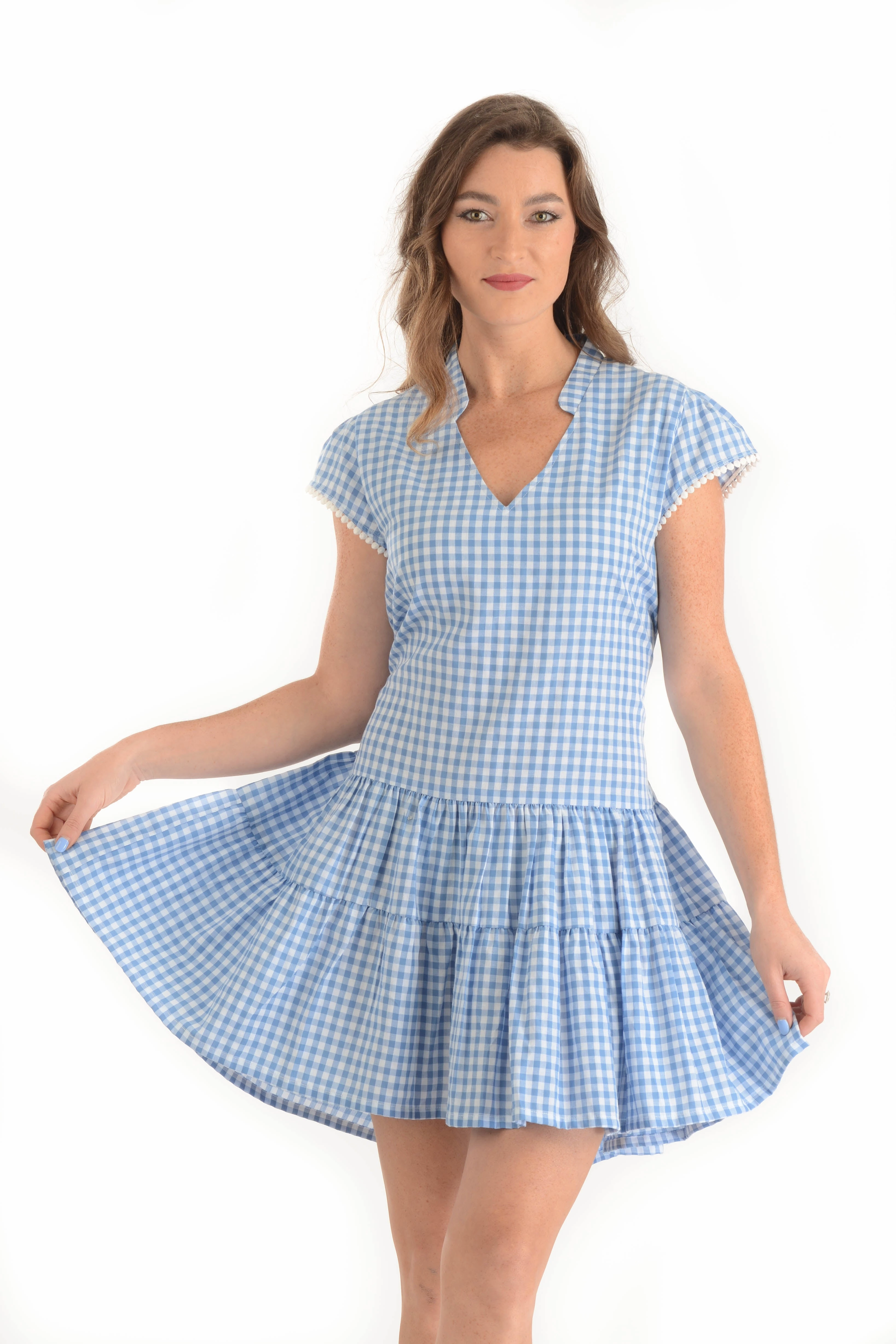 Emma Dress / Blue Gingham Pure Piece Vacation Vibe
