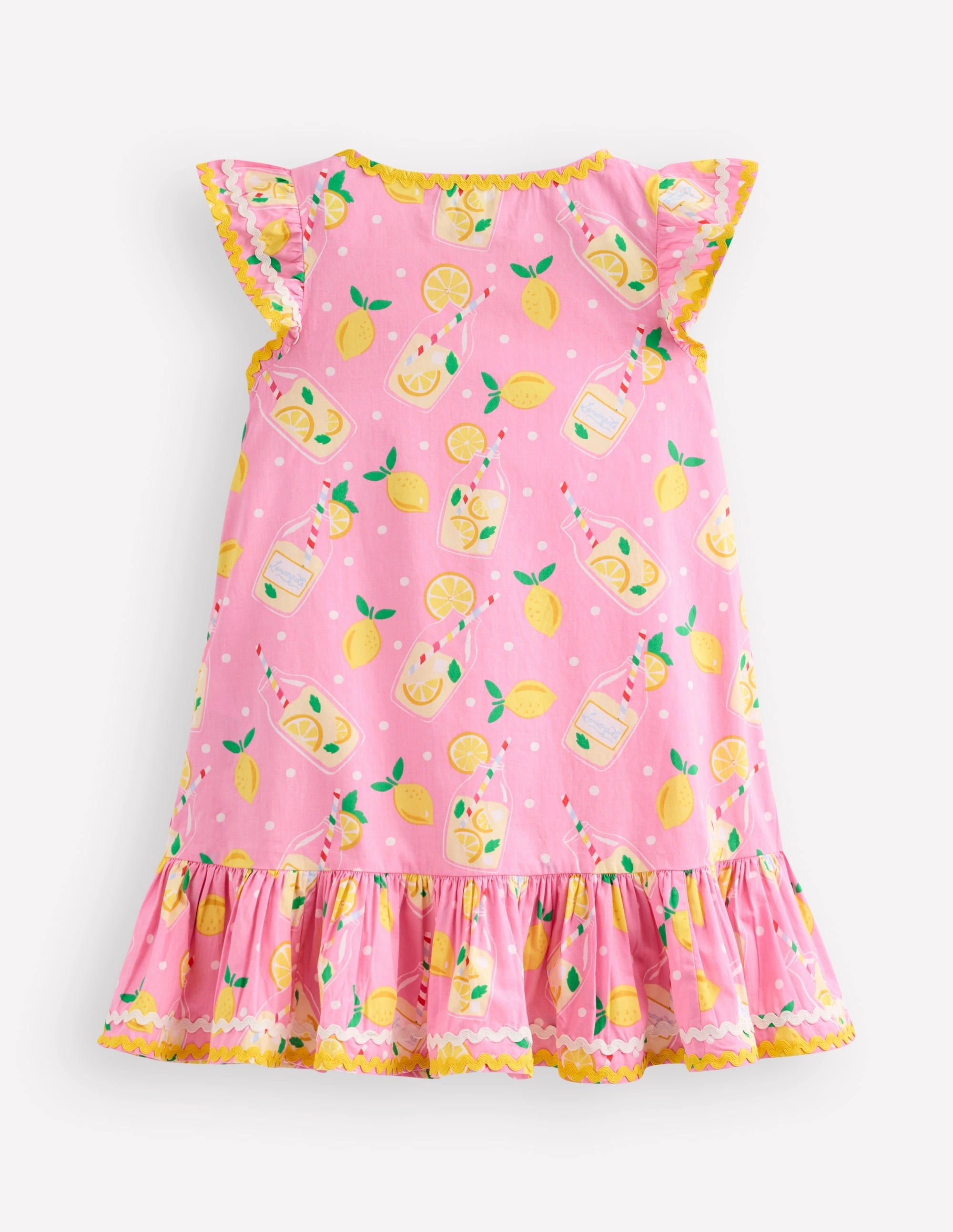 Emmy Woven Beach Dress-Chalk Pink Lemonade Button-front