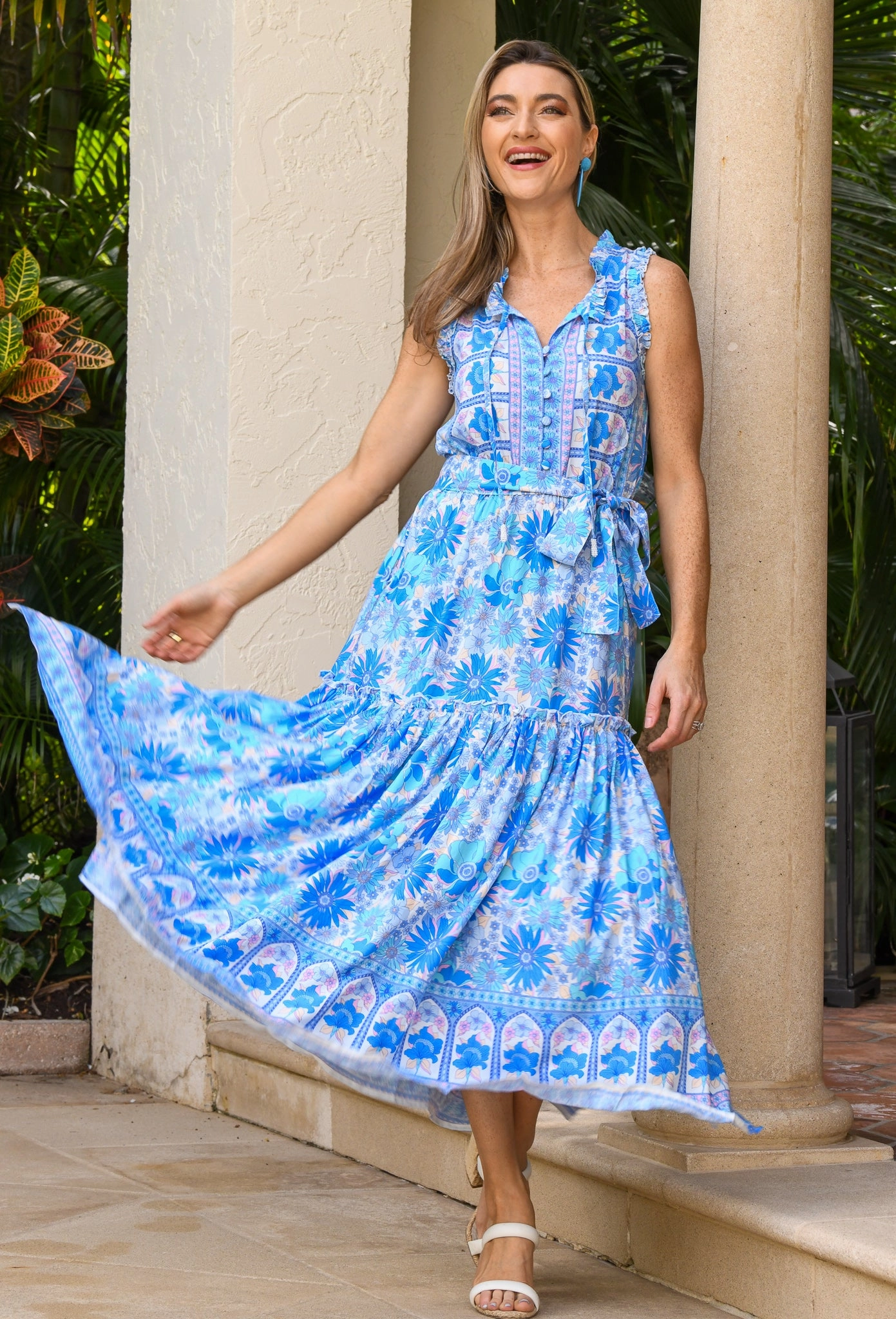 Alexis Dress / Blue-Lilac Smart Layer