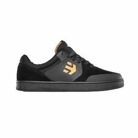 Refined Style ETNIES 4101000403 970 MARANA MICHELIN X AURELIEN GIRAUD MN'S (Medium) Black/Gold Suede, Synthetic & Textile Skate Shoes