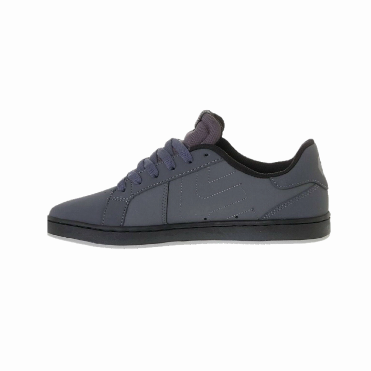 ETNIES 4101000416 022 FADER LS MN'S (Medium) Dark Grey/Black Nubuck Skate Shoes Airflow Lining