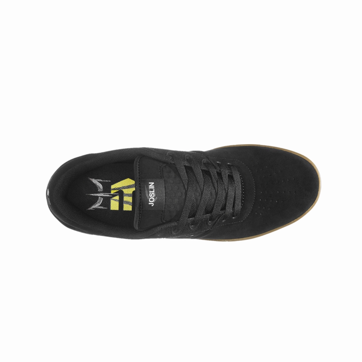 Canvas Anti Odor Treatment ETNIES 4102000144 964 JOSL1N MN'S (Medium) Black/Gum Suede & Synthetic Skate Shoes