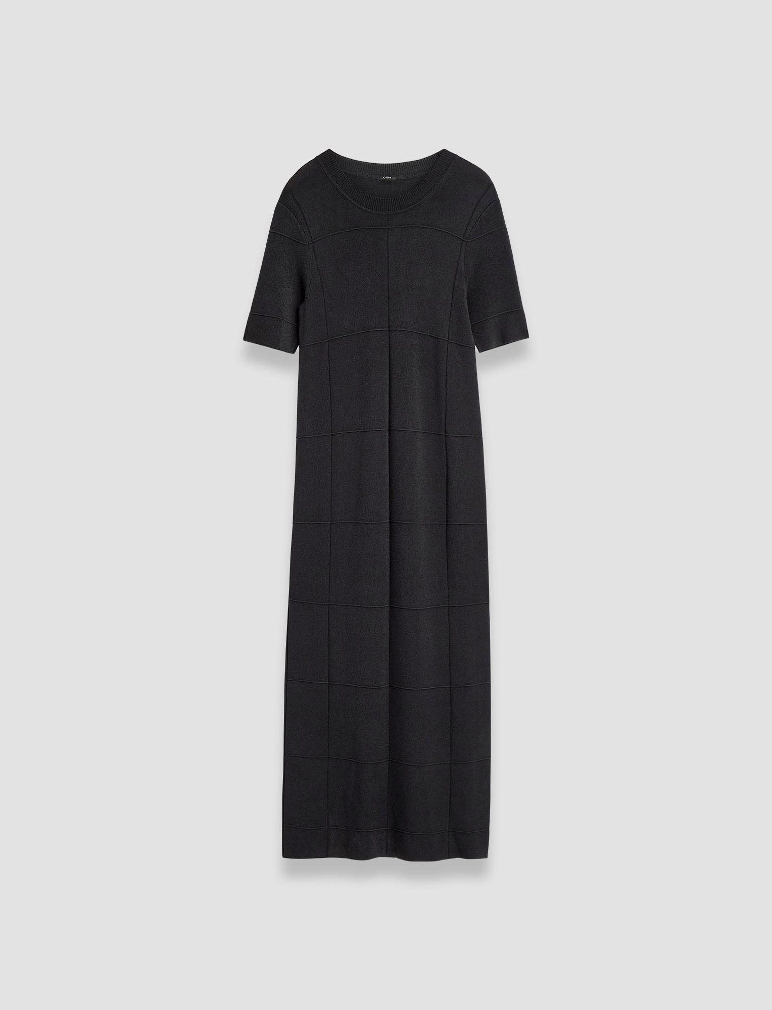 Fashion Forward Lightweight-Comfort Grid Viscose Knitted Dress