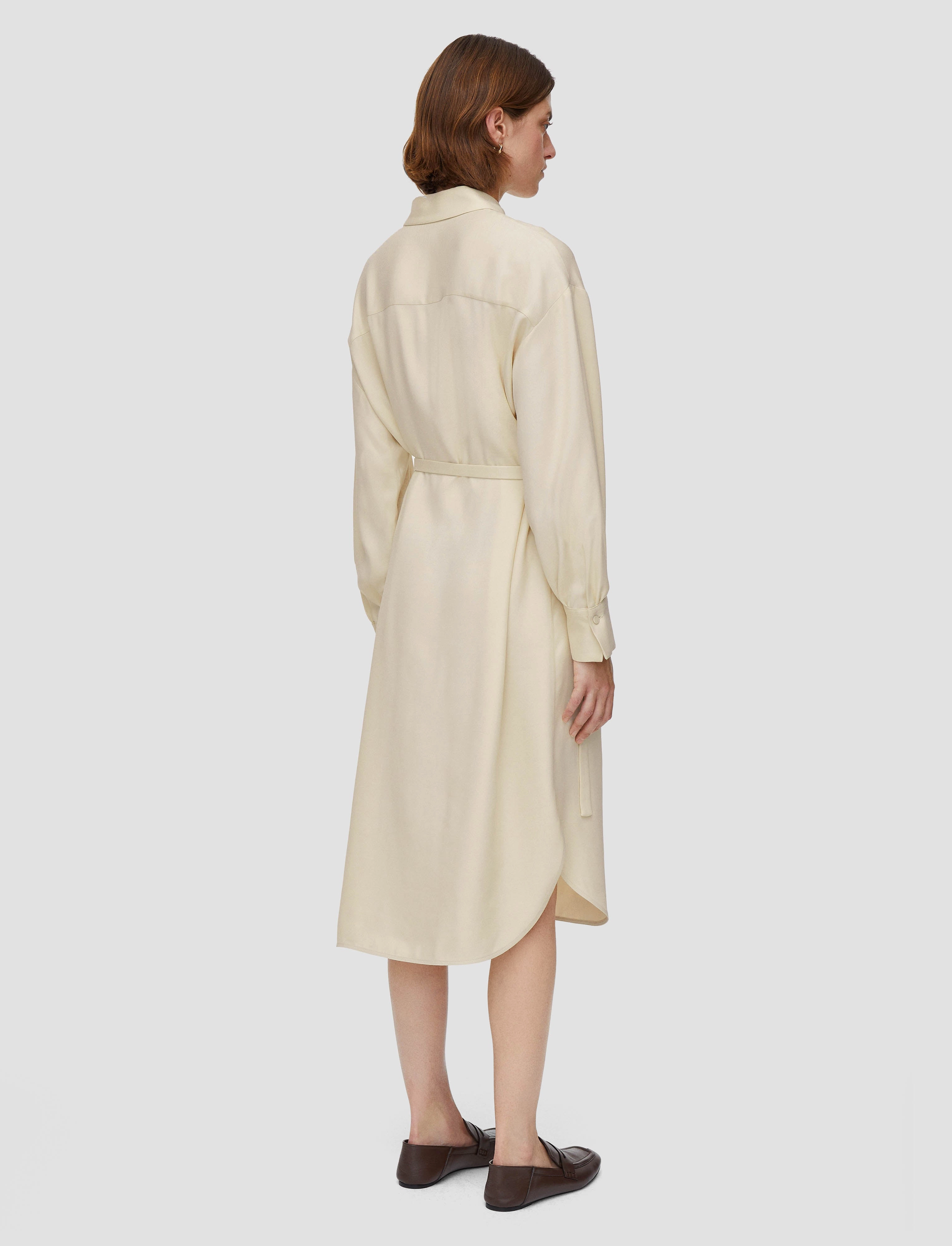Viscose Twill Floreal Dress Fit Clean Weekend Ready