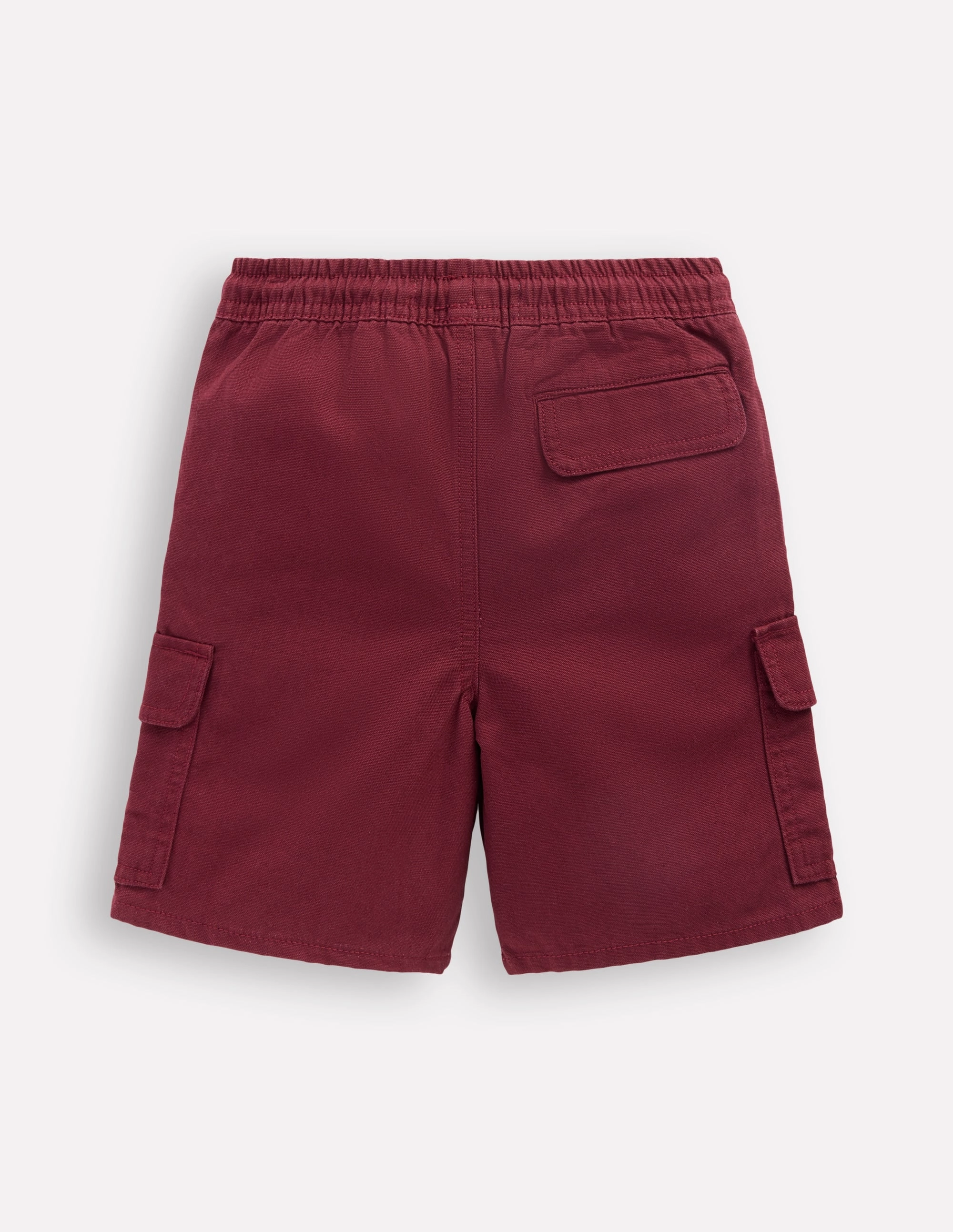 Simple Comfort Minimal Waistband Everyday Cargo Shorts-Port