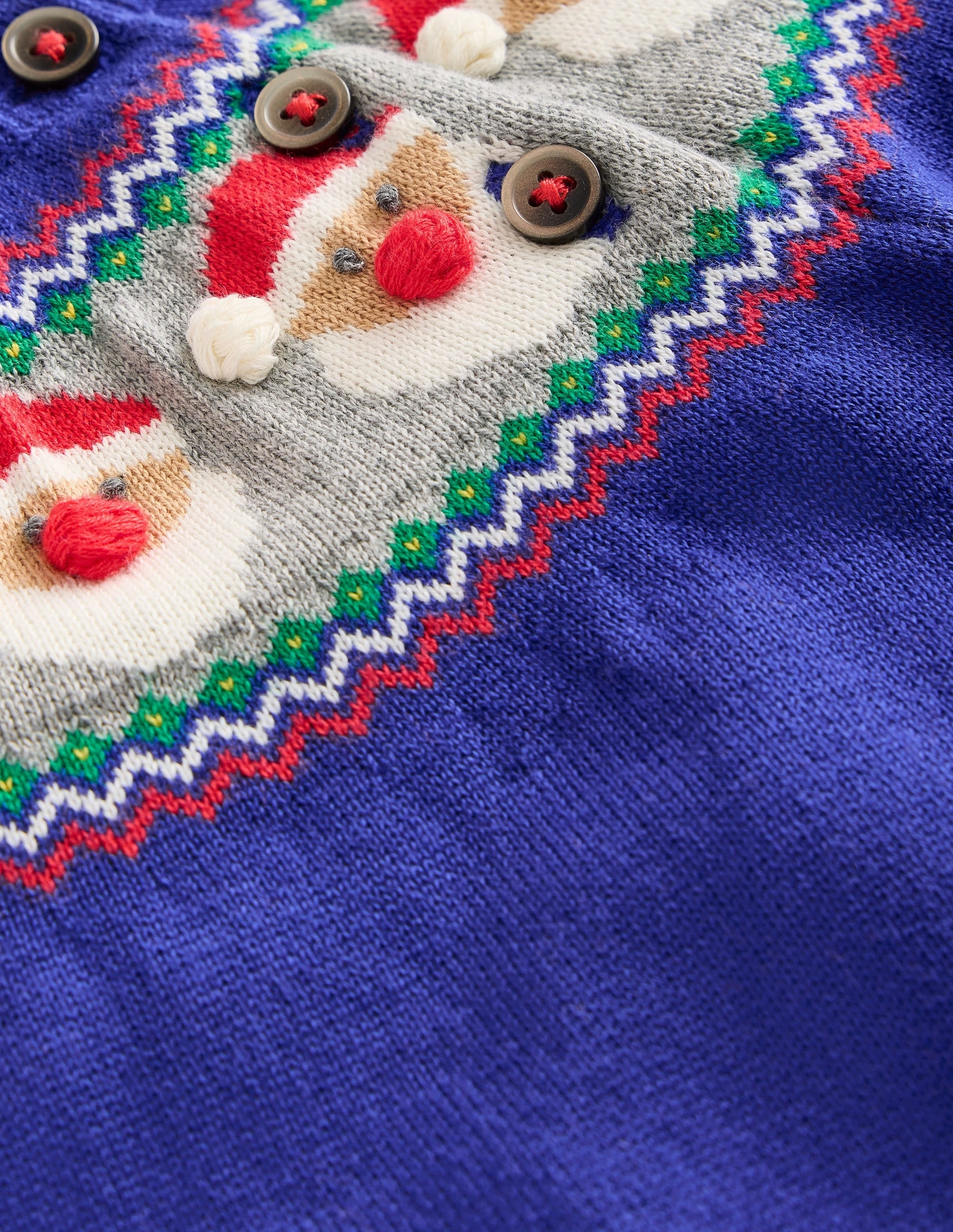 Beach Dynamic Weekend Hot Fair Isle Knitted Romper-Starboard Blue Fair Isle