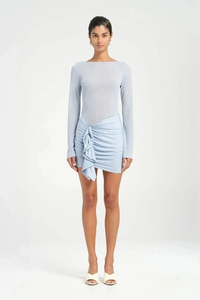 Chic Comfort Classic Style Faris Mini Dress Sky
