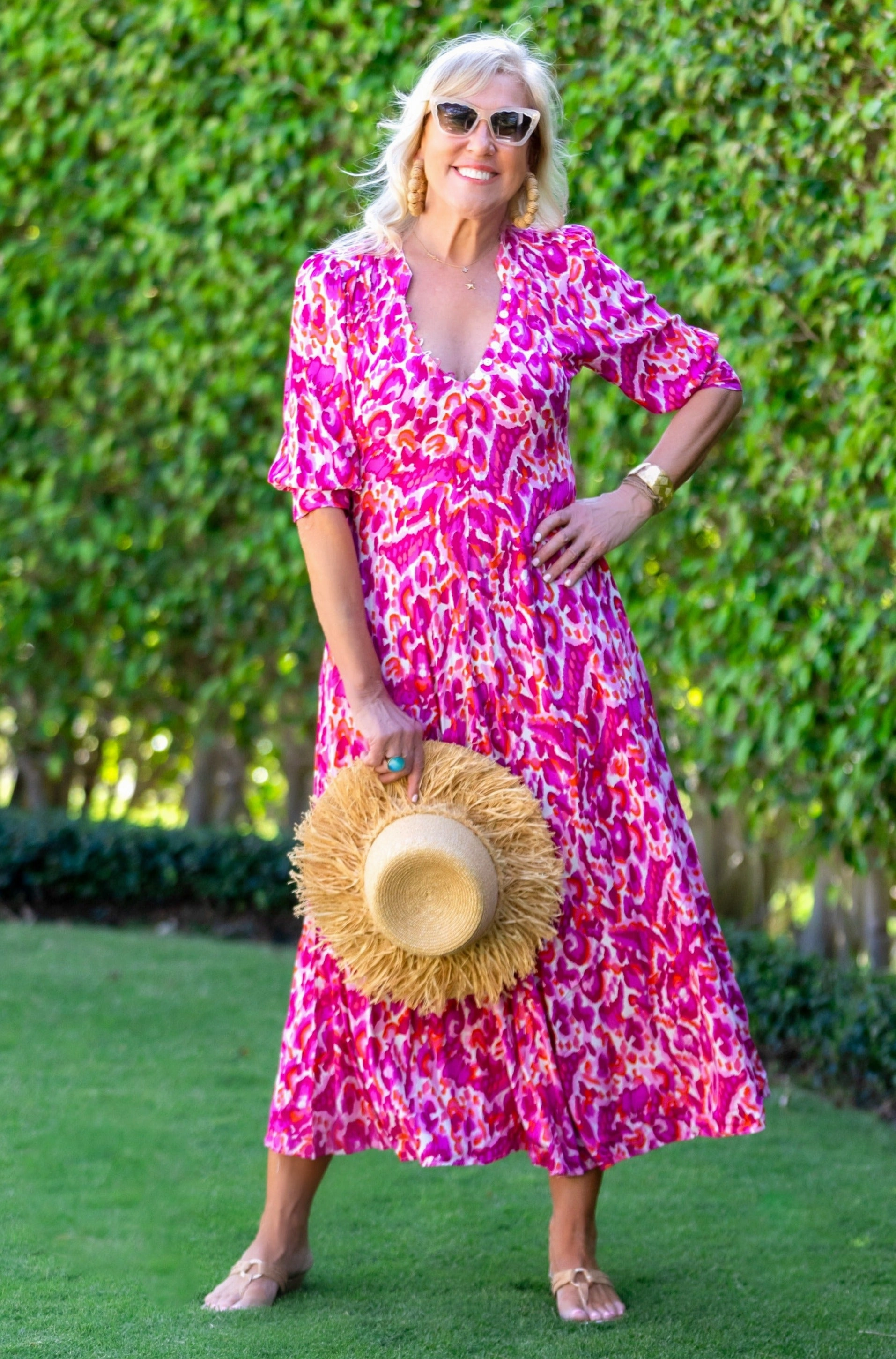 Daphne Dress / Magenta Dance-Party Skin Tone