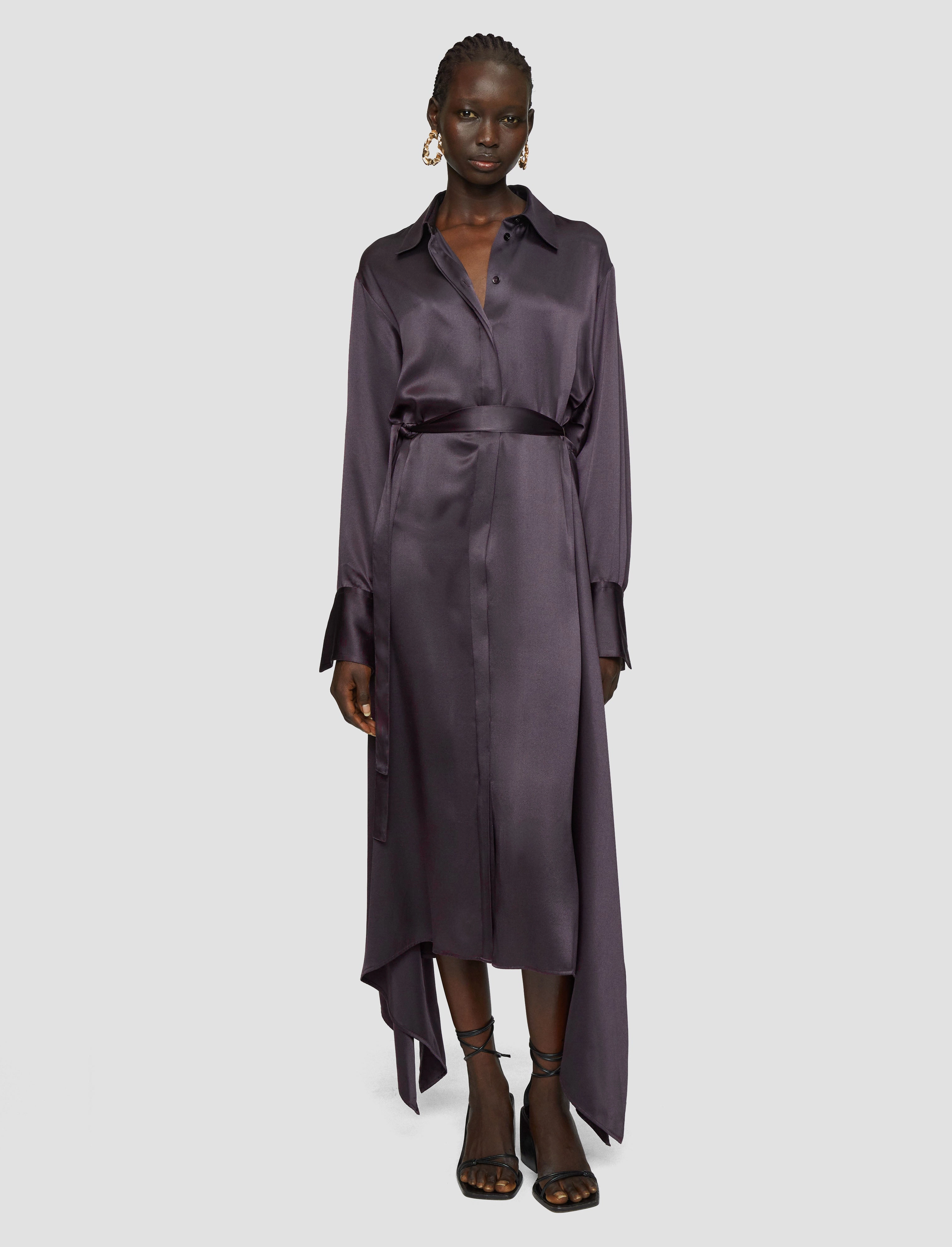 Cyprien Silk Satin Dress Delicate Tone