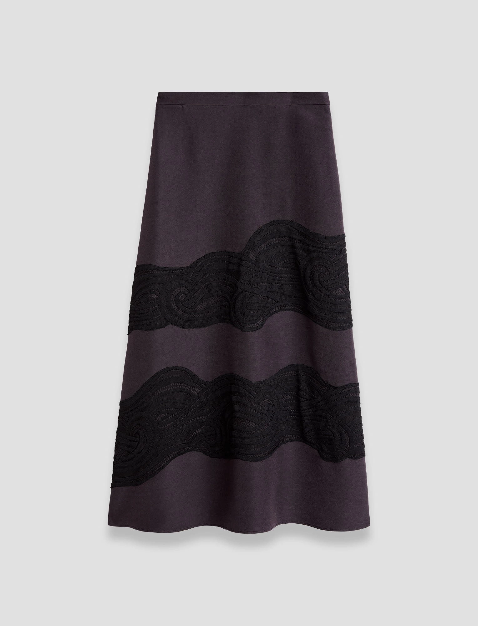 Madone Evening Silk Blend Lace Skirt Timeless Trend