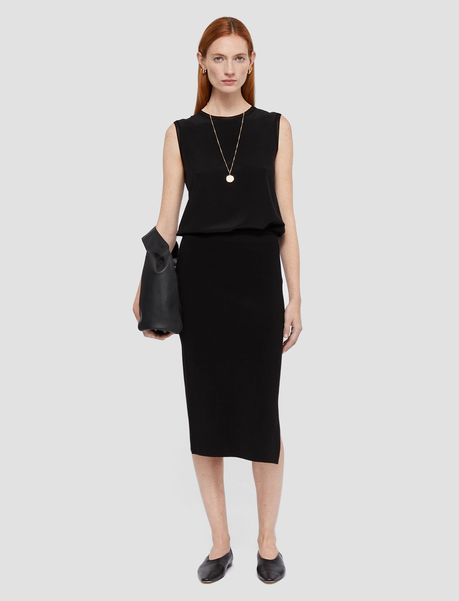 Silk Stretch Pencil Skirt light feel Cool Touch