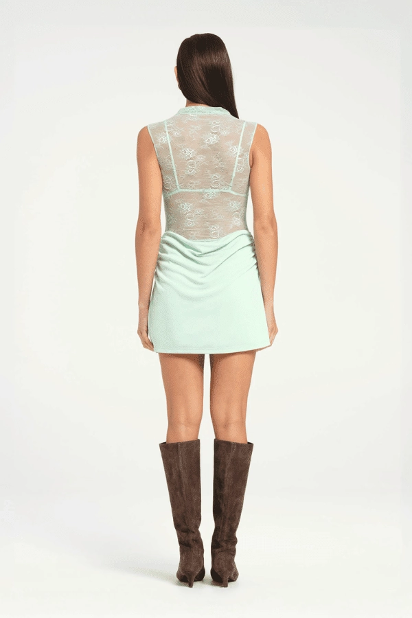 Darby Mini Dress Aqua Elegant Motion