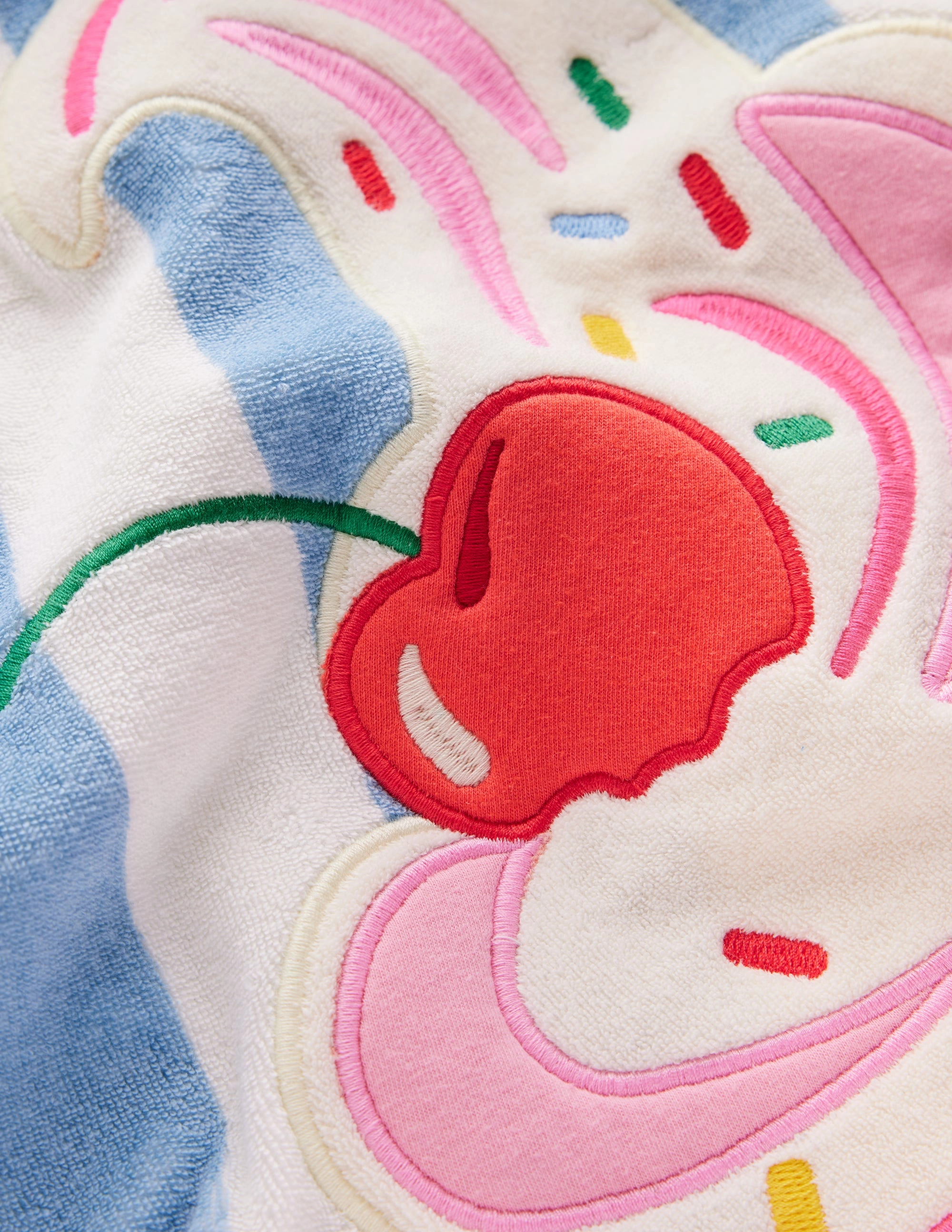 Mara Towelling Throw-On-Caribbean Blue Mermaid Back Coverage Design Stay-Put