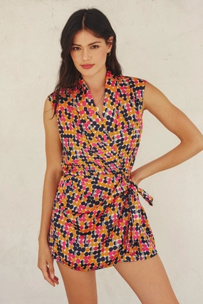 VALERIE SHAWL LAPEL ROMPER Soft Family