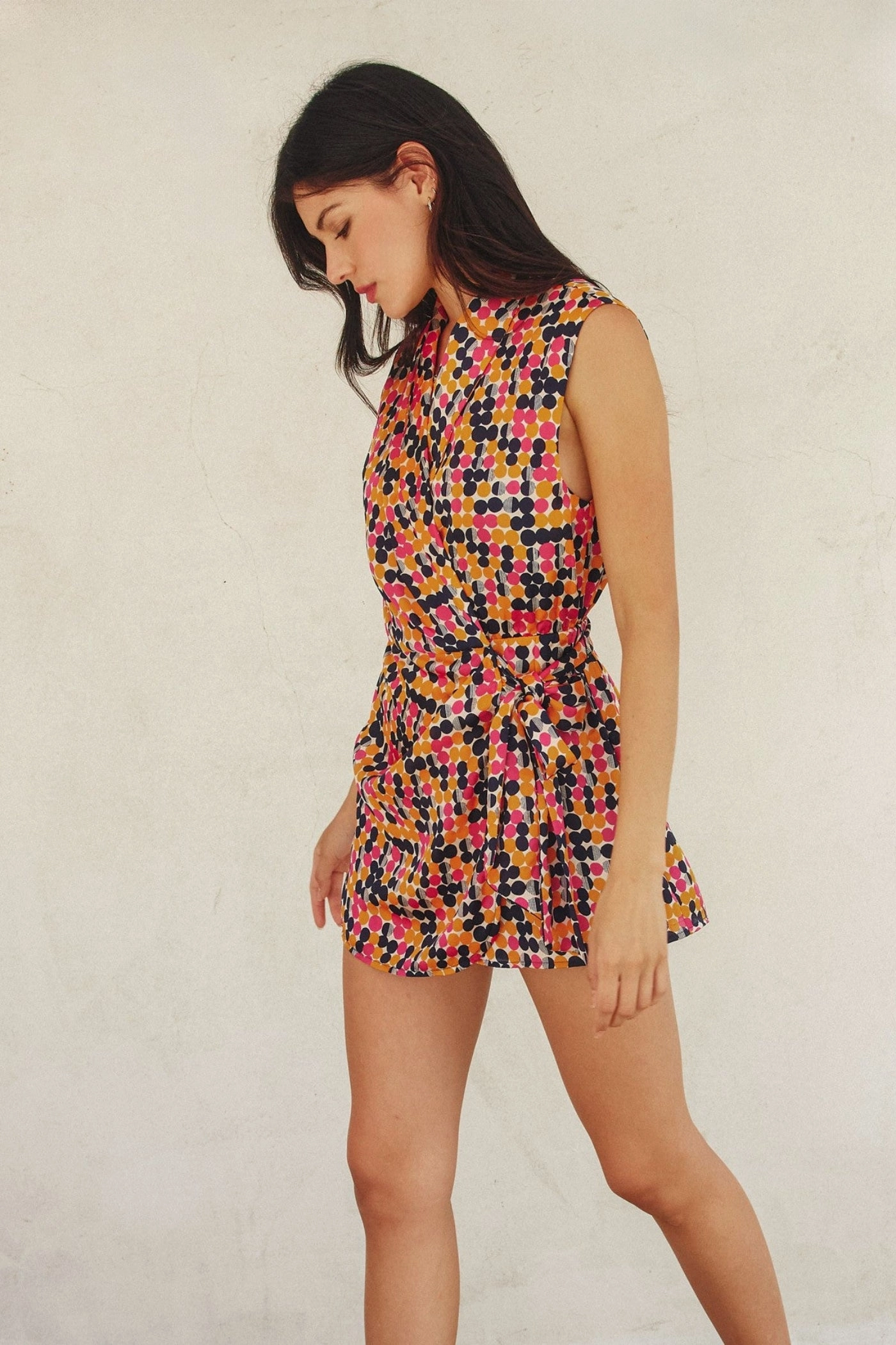 Sharp Youth Street Dancer VALERIE SHAWL LAPEL ROMPER