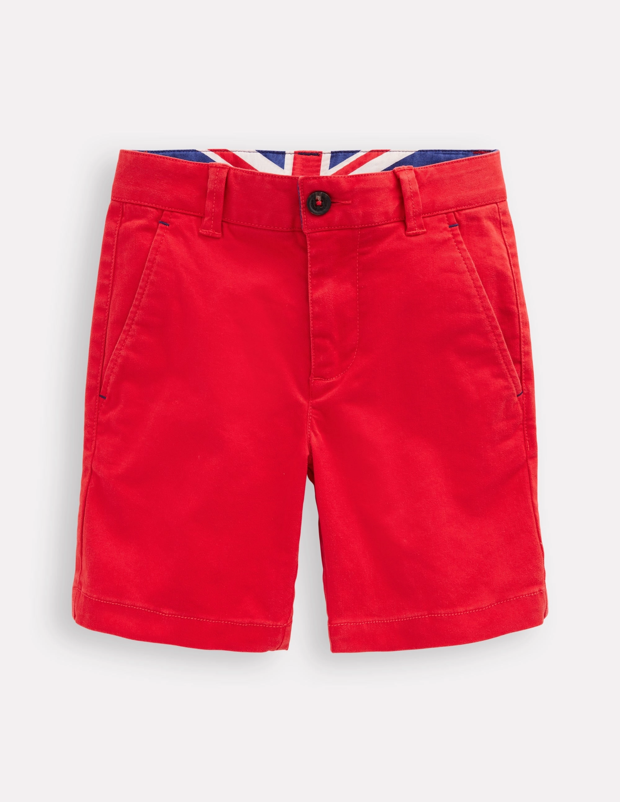 Classic Chino Shorts-Strawberry Tart Red maternity option