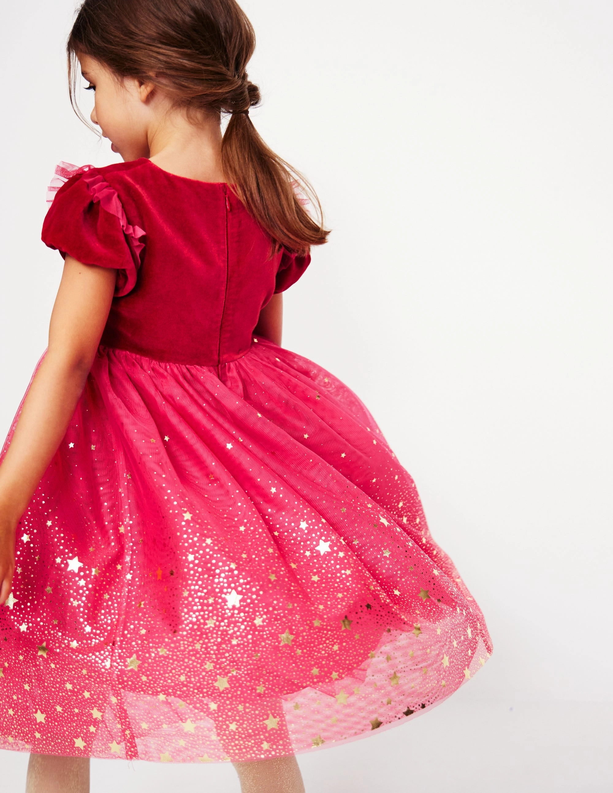 Esther Metallic Party Dress-Rose Pink Minimal Aesthetic