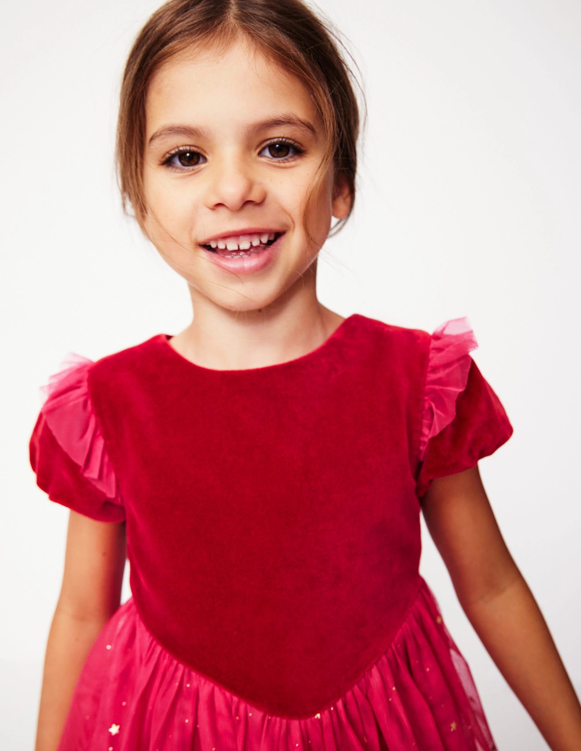 Formal Occasion Esther Metallic Party Dress-Rose Pink