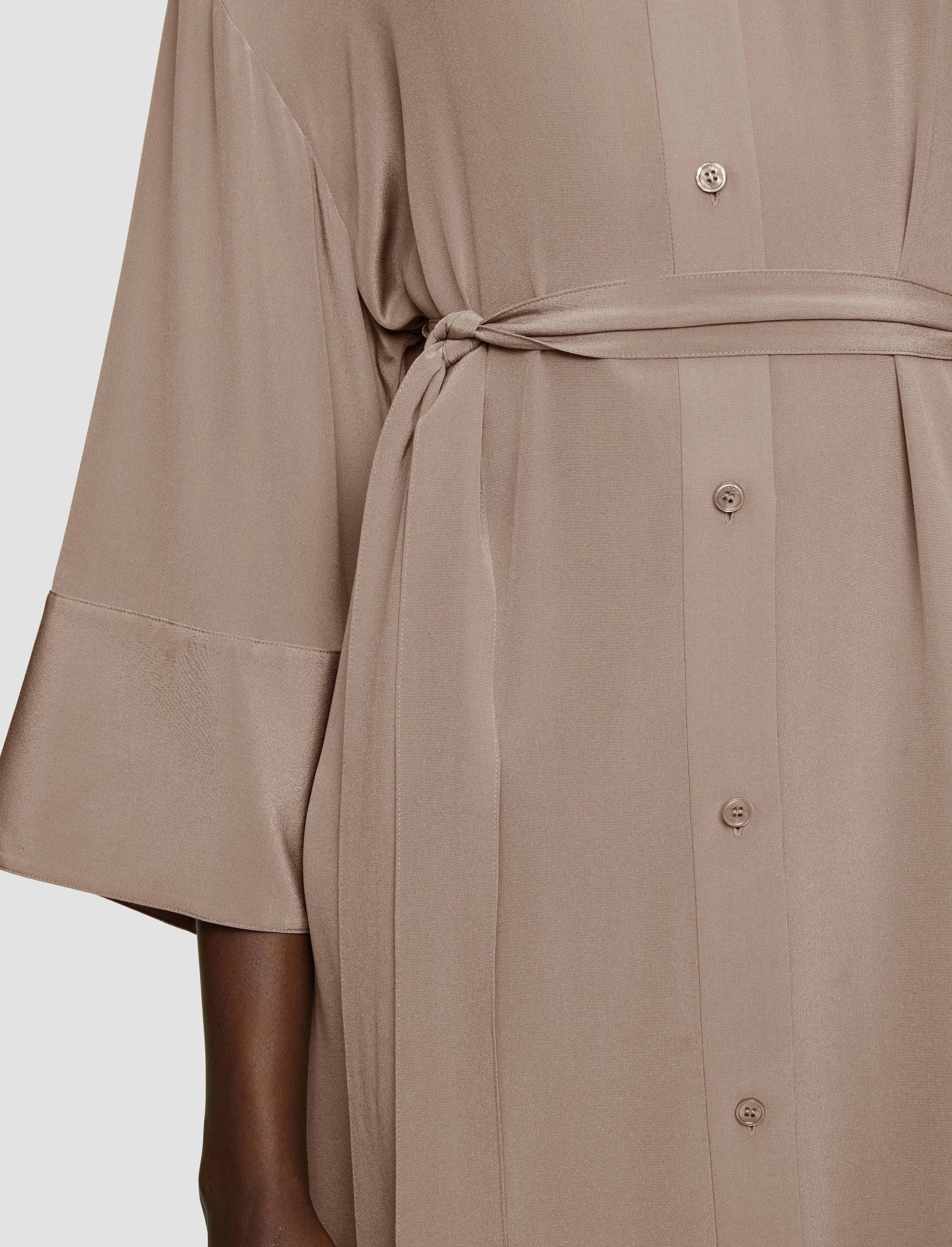 Bare Glow Darius Crepe de Soie Silk Dress