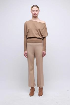 Smooth Finish Mackenzie Straight Leg Pant Light Camel
