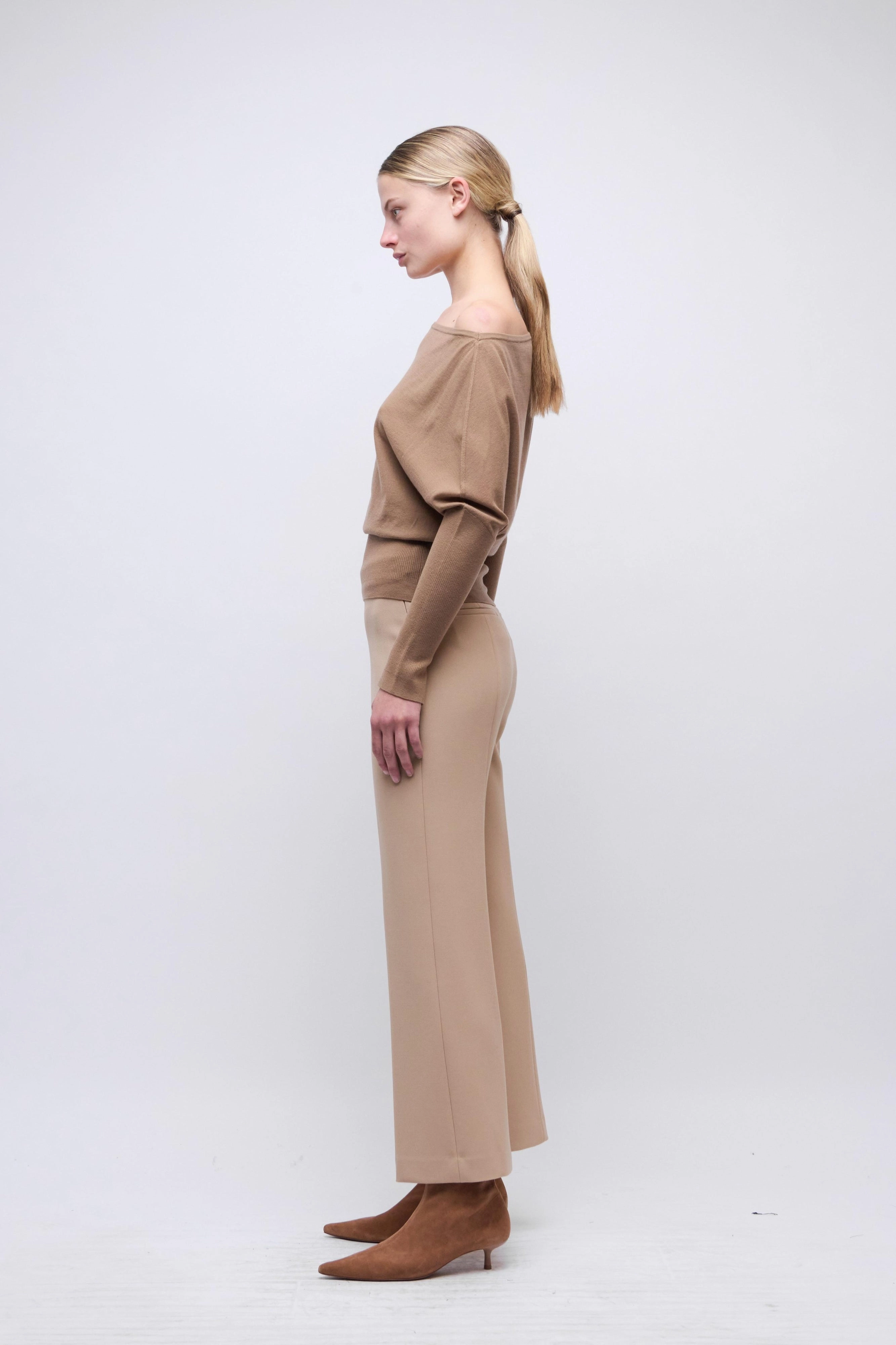 Mackenzie Straight Leg Pant Light Camel Flexible Performance Chic Appeal