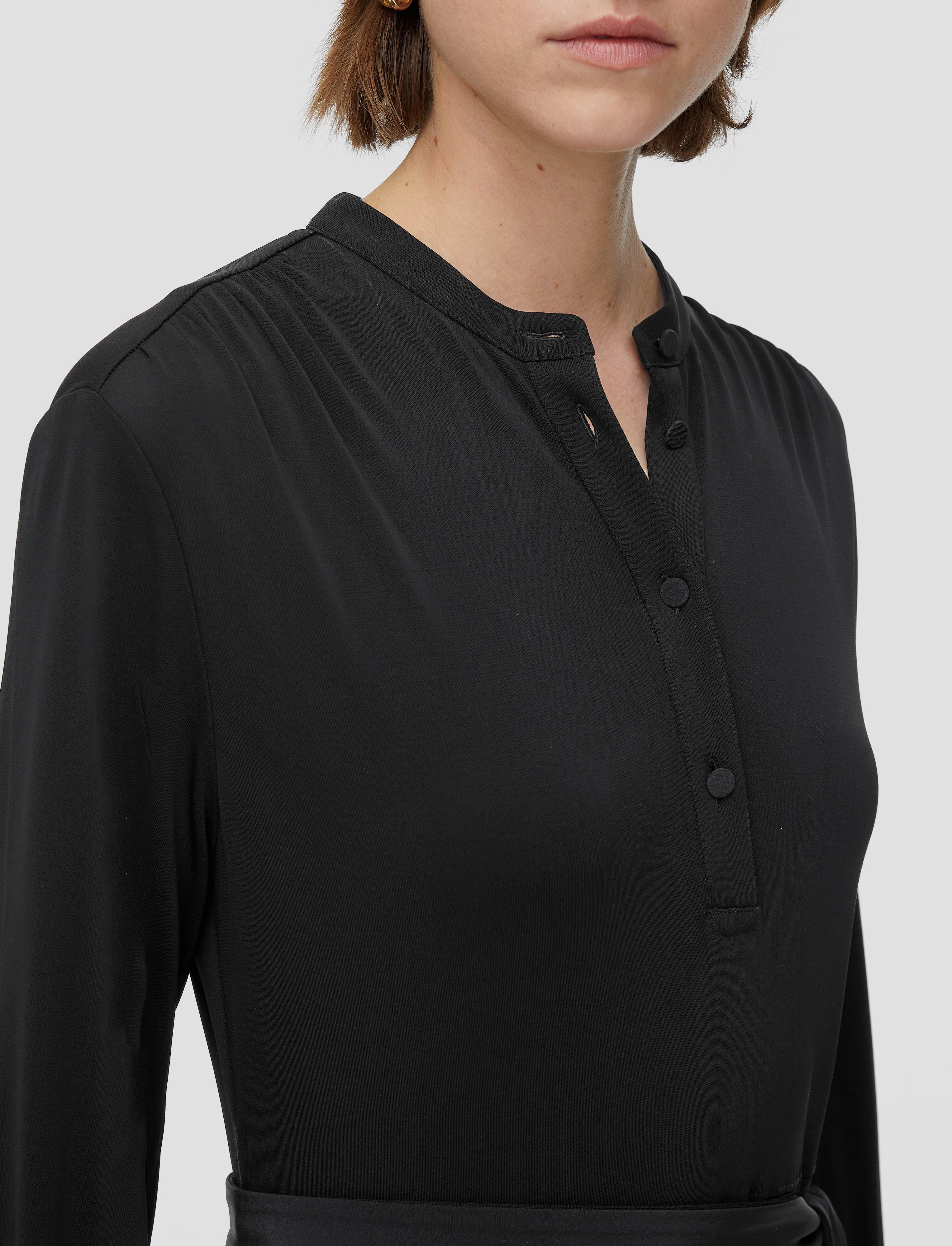 Feminine Line Soft And Comfortable Viscose Jersey Flandre Dress