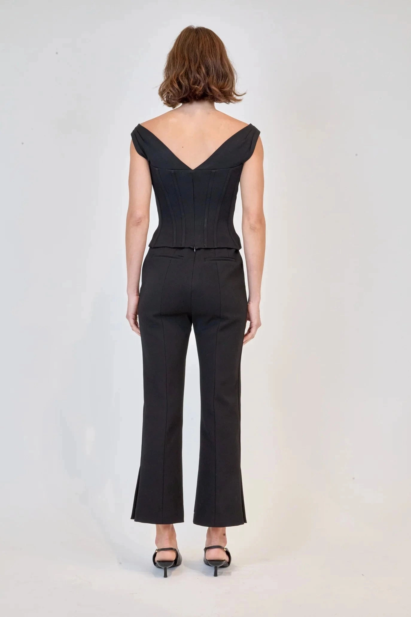 Evie Cropped Pant Black Body Friendly Training Comfort